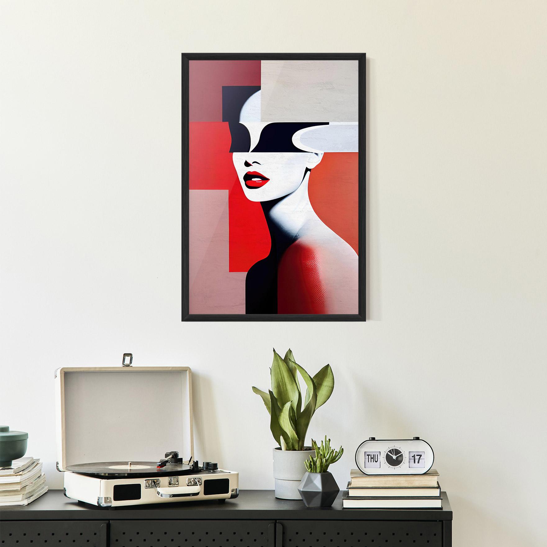 Gerahmte Poster Interesting Woman Art mockup 2