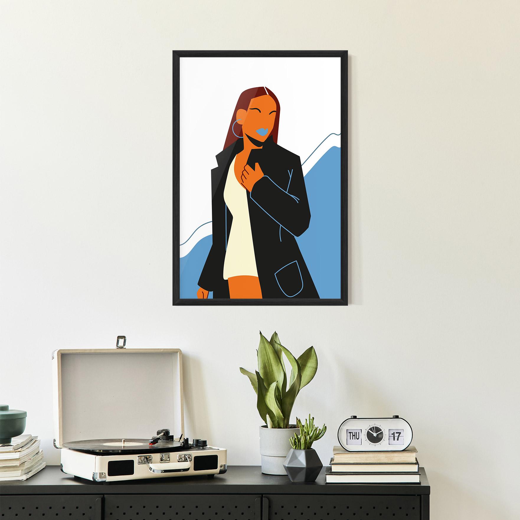 Gerahmte Poster Modern Fashion Set_2 mockup 2