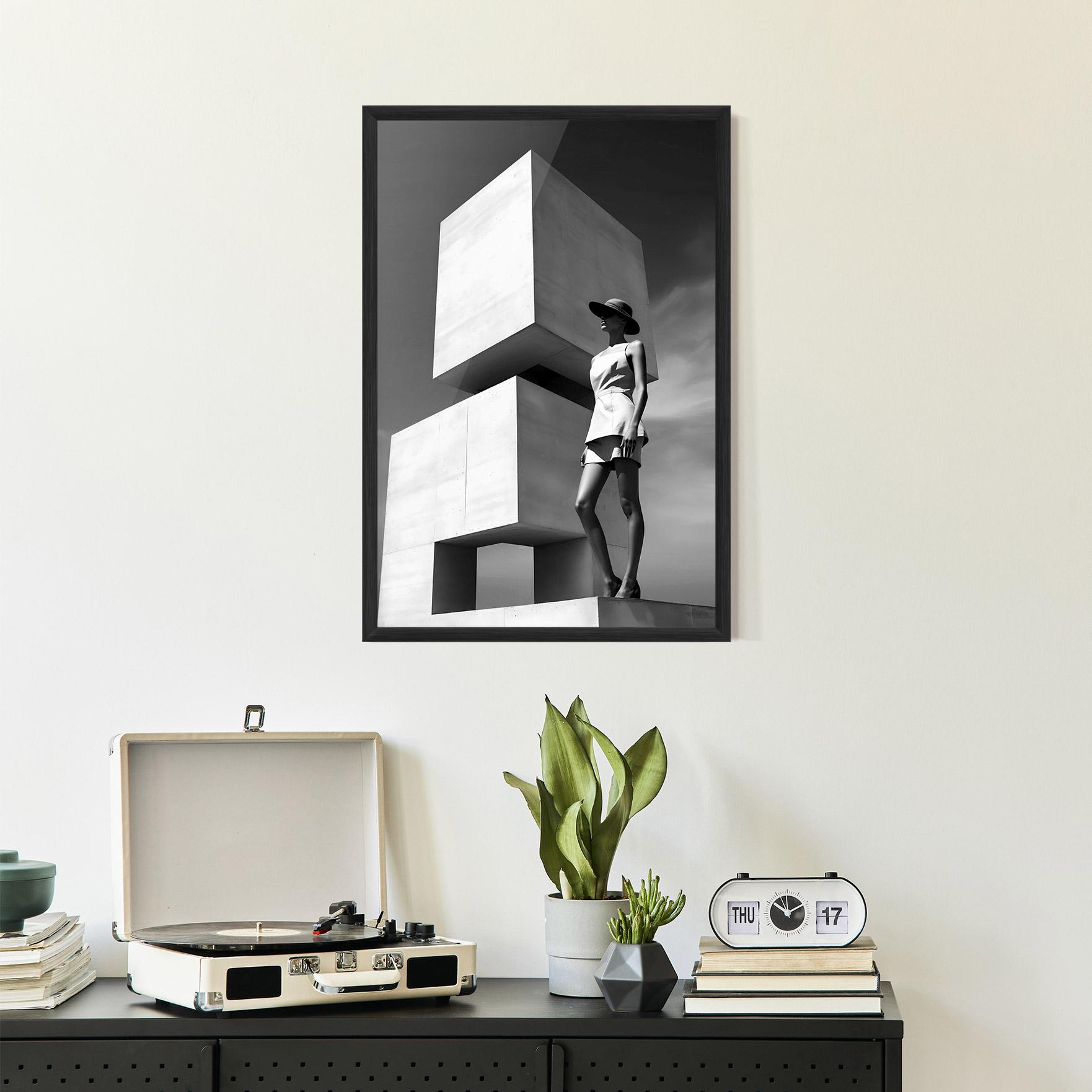 Gerahmte Poster Modern Fashion Woman mockup 2