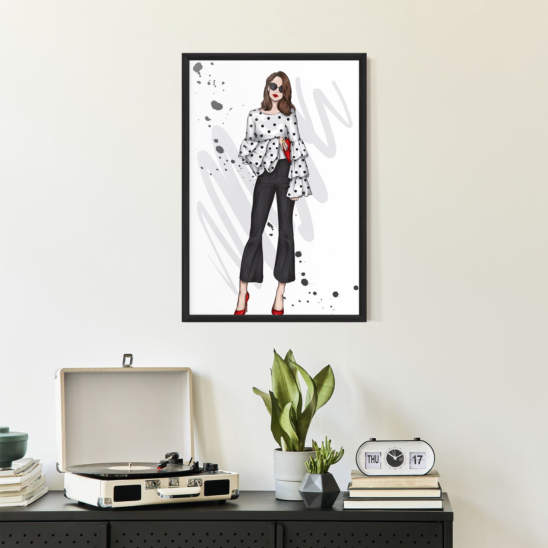 Pretty Woman In White mockup 2