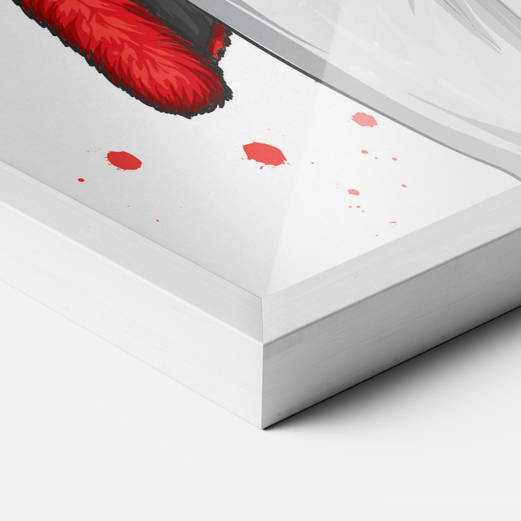 Gerahmte Poster Black Blouse Woman mockup 3