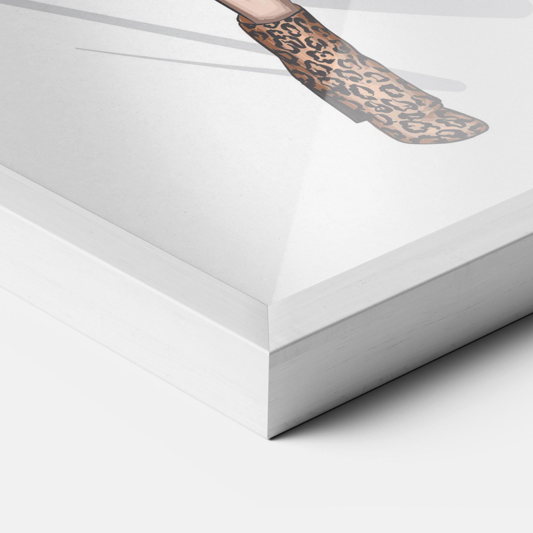 Gerahmte Poster Black Red Outfit mockup 3