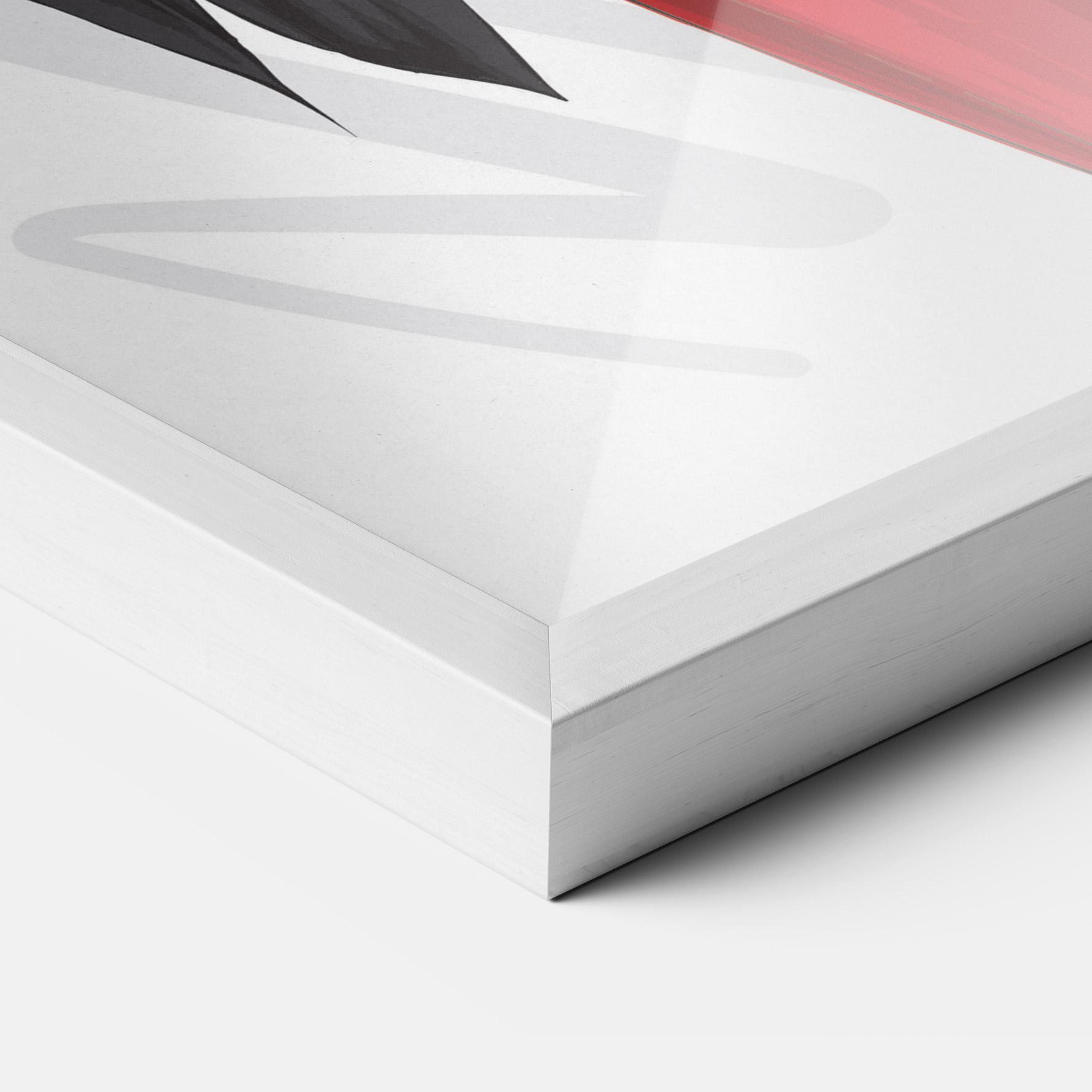 Gerahmte Poster Red Suit Woman mockup 3