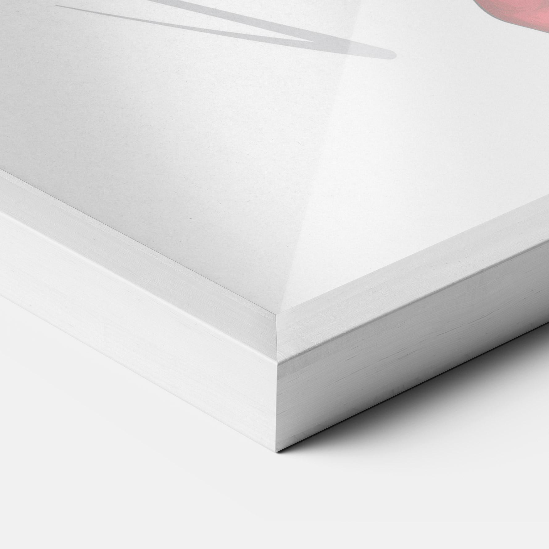 Gerahmte Poster Red Tall Boots Woman mockup 3