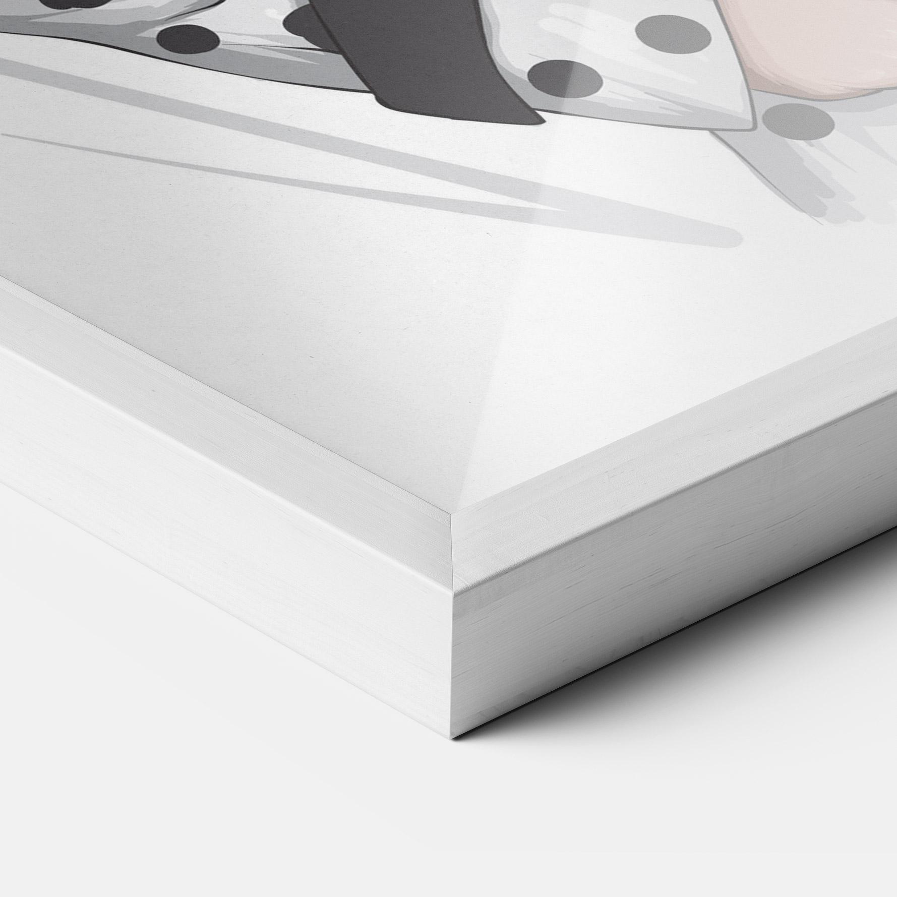 Gerahmte Poster White Red Outfit mockup 3