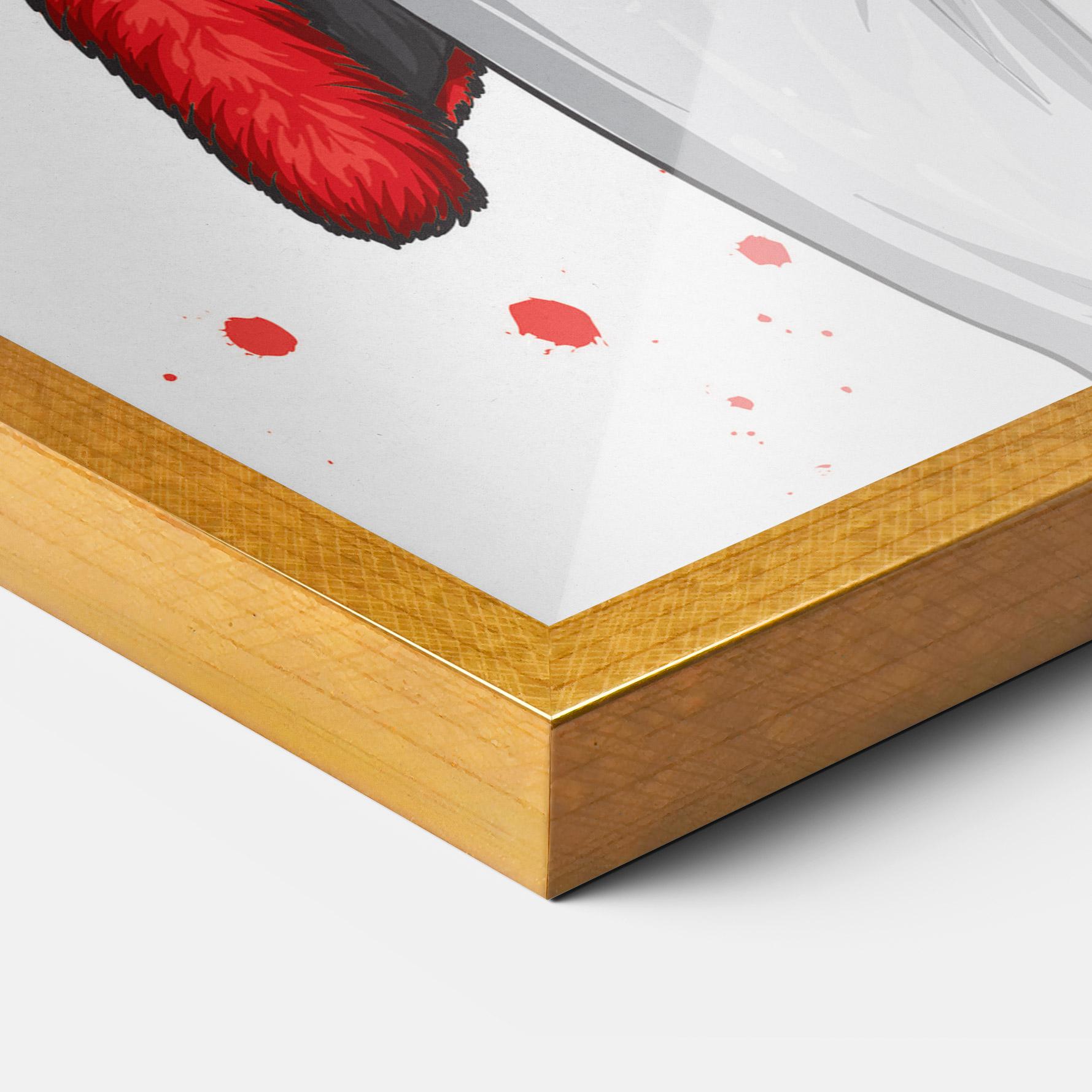 Gerahmte Poster Black Blouse Woman mockup 3