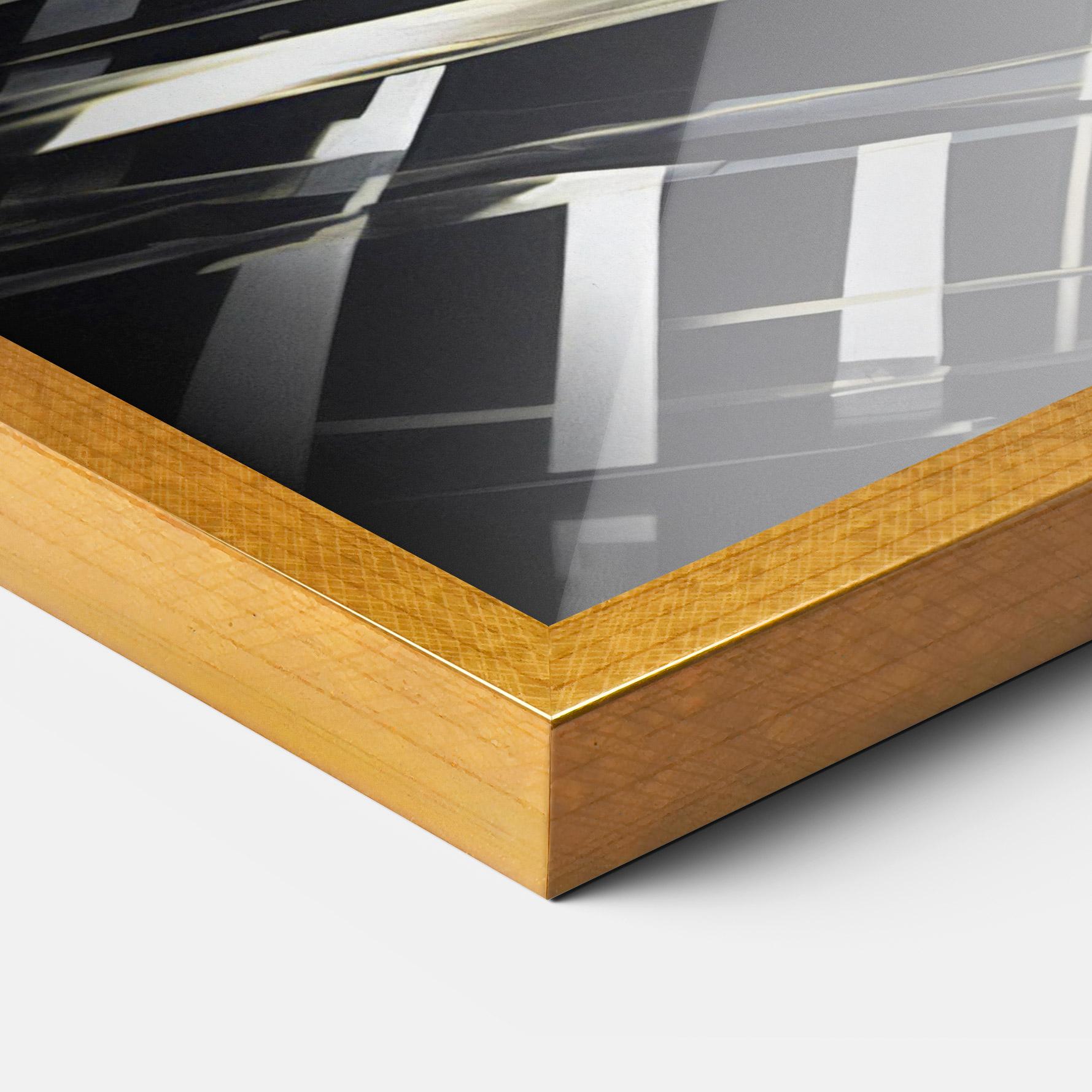 Gerahmte Poster Futuristic Make Up Woman mockup 3