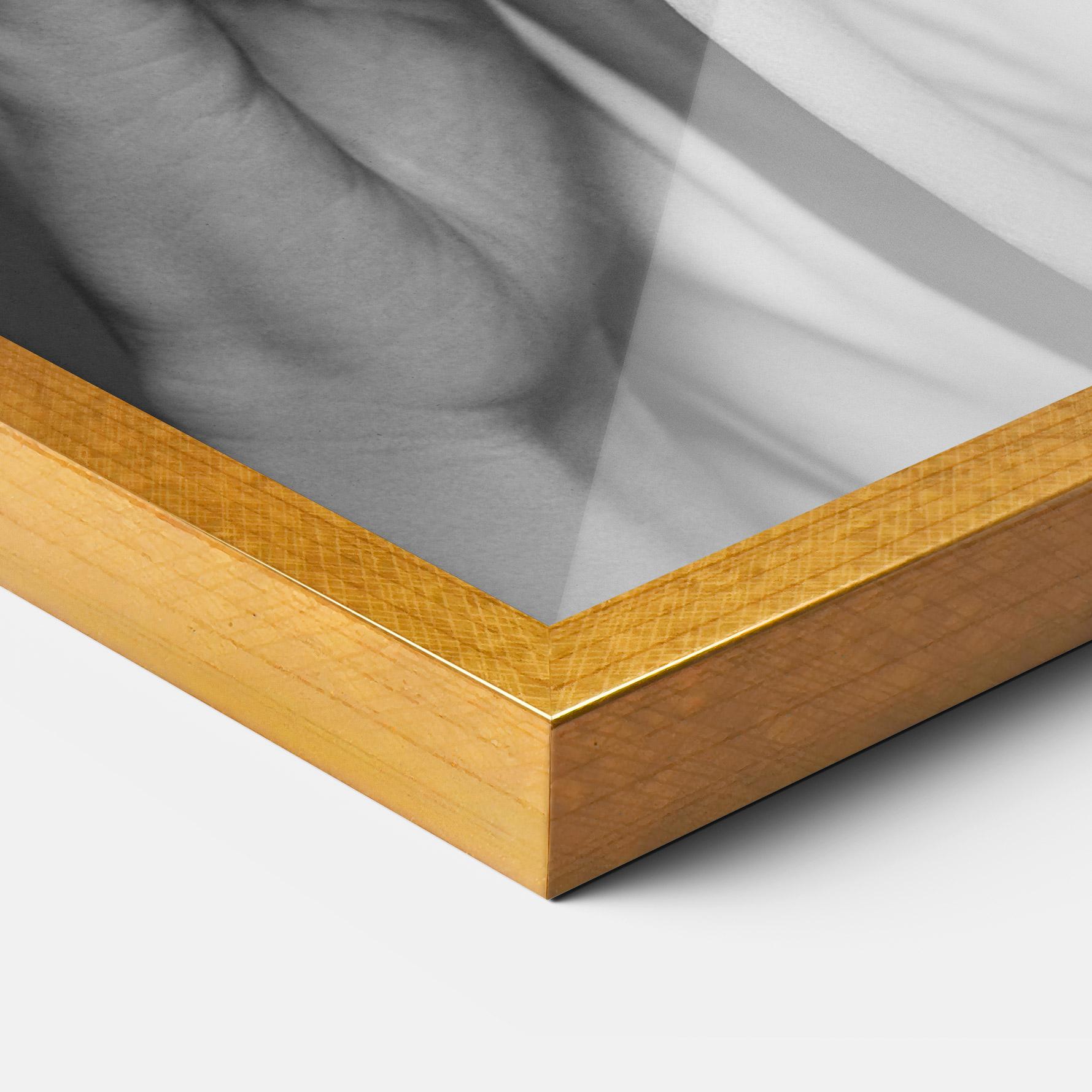 Gerahmte Poster Red Lips White Jacket mockup 3