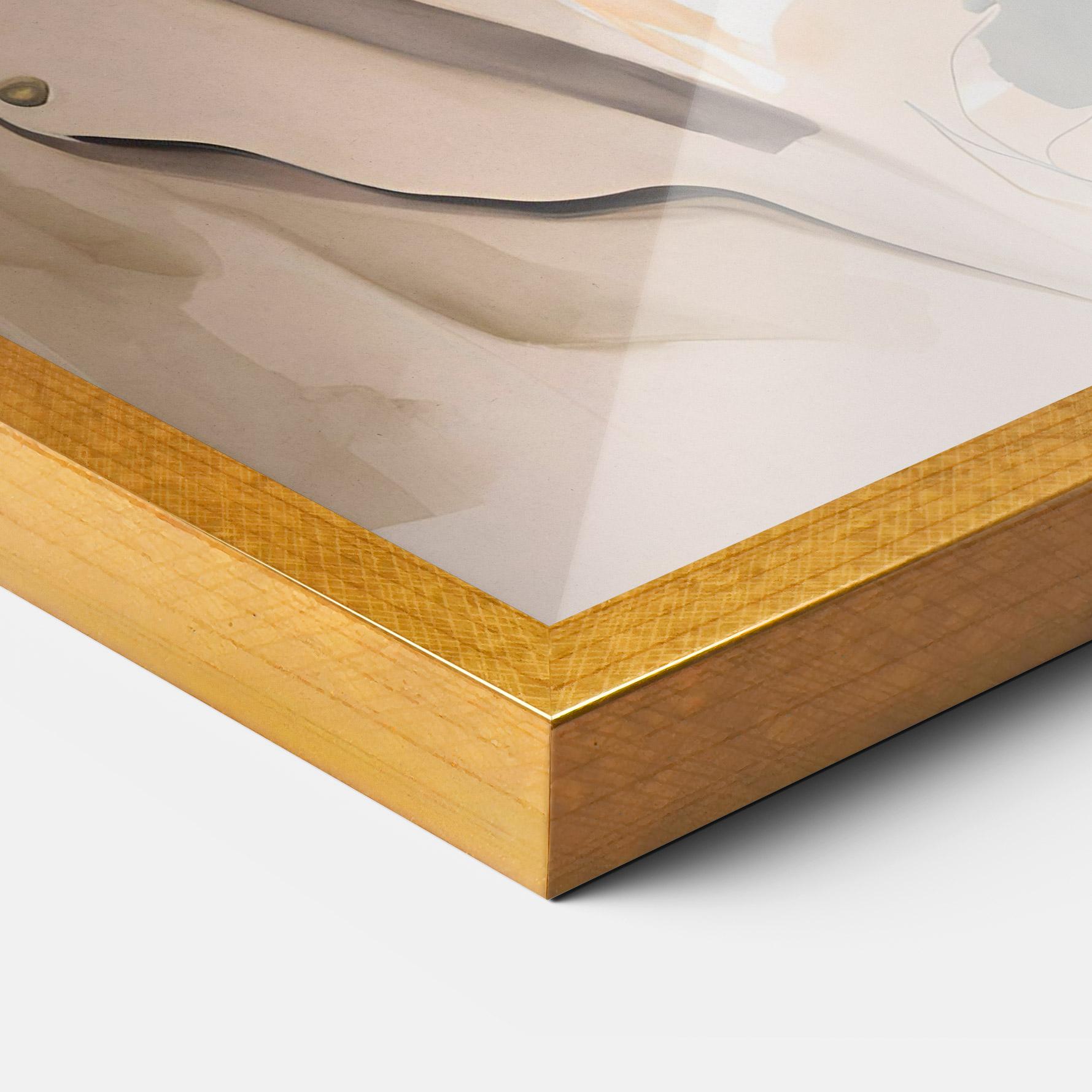 Gerahmte Poster Watercolor Stylish Model mockup 3