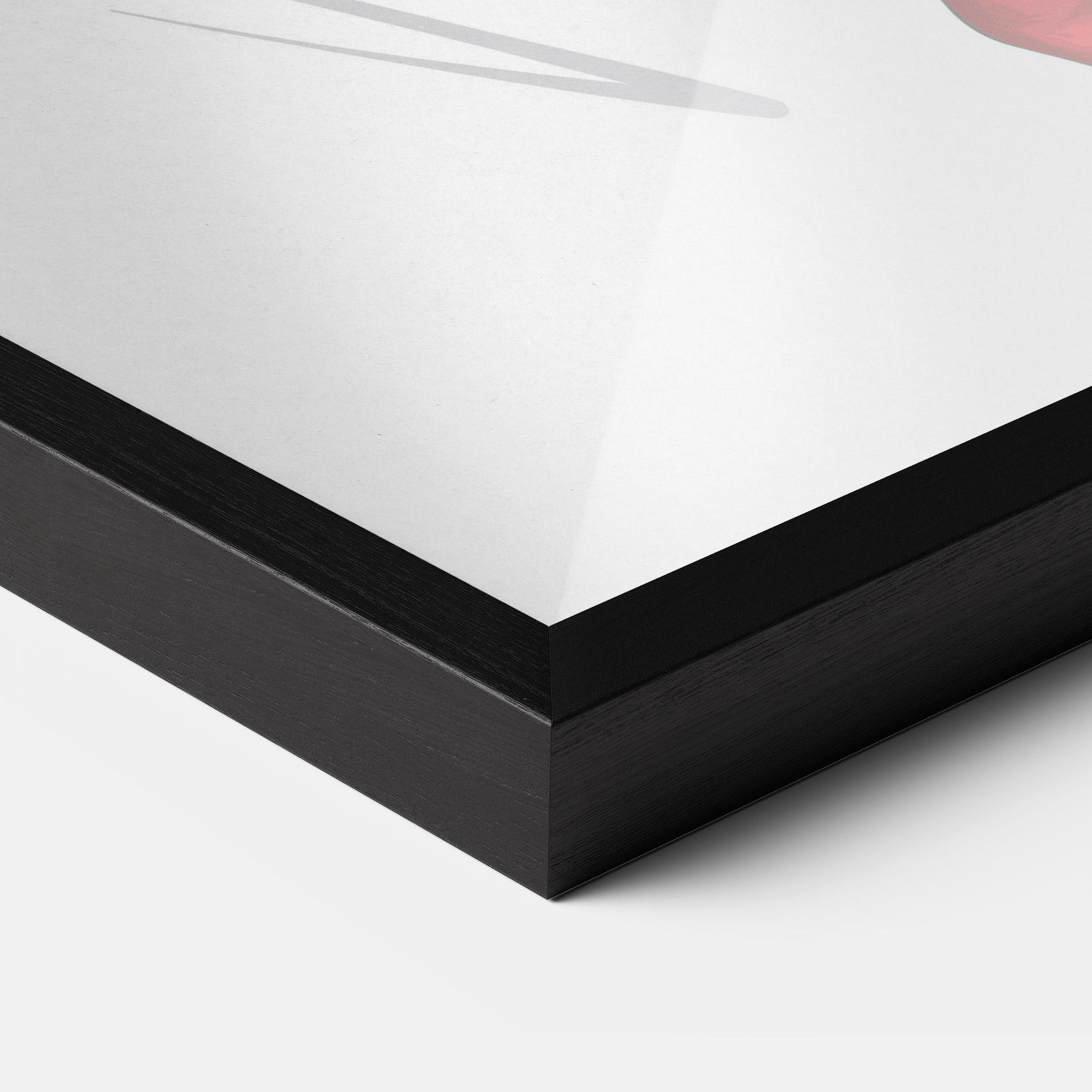 Gerahmte Poster Red Tall Boots Woman mockup 3