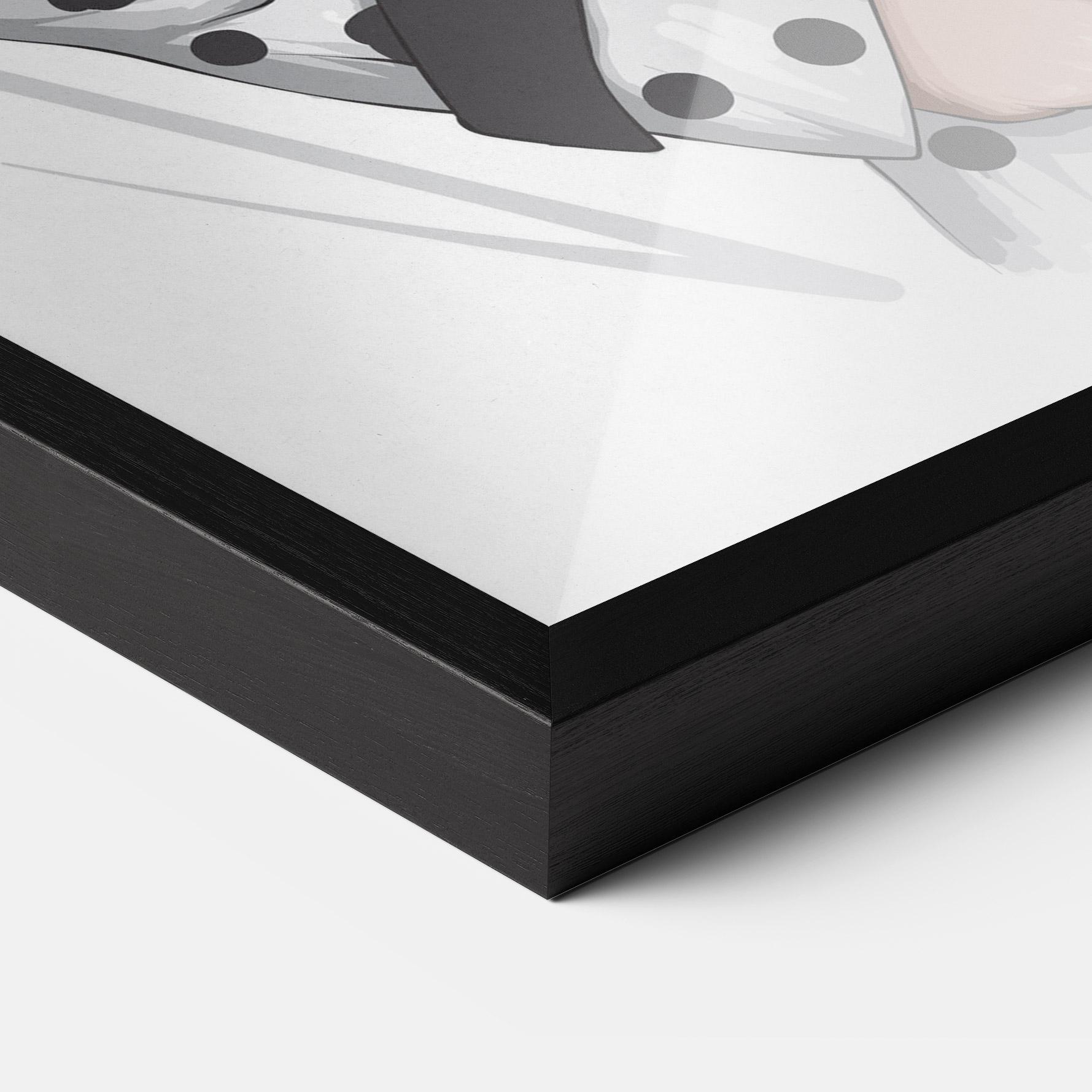 Gerahmte Poster White Red Outfit mockup 3