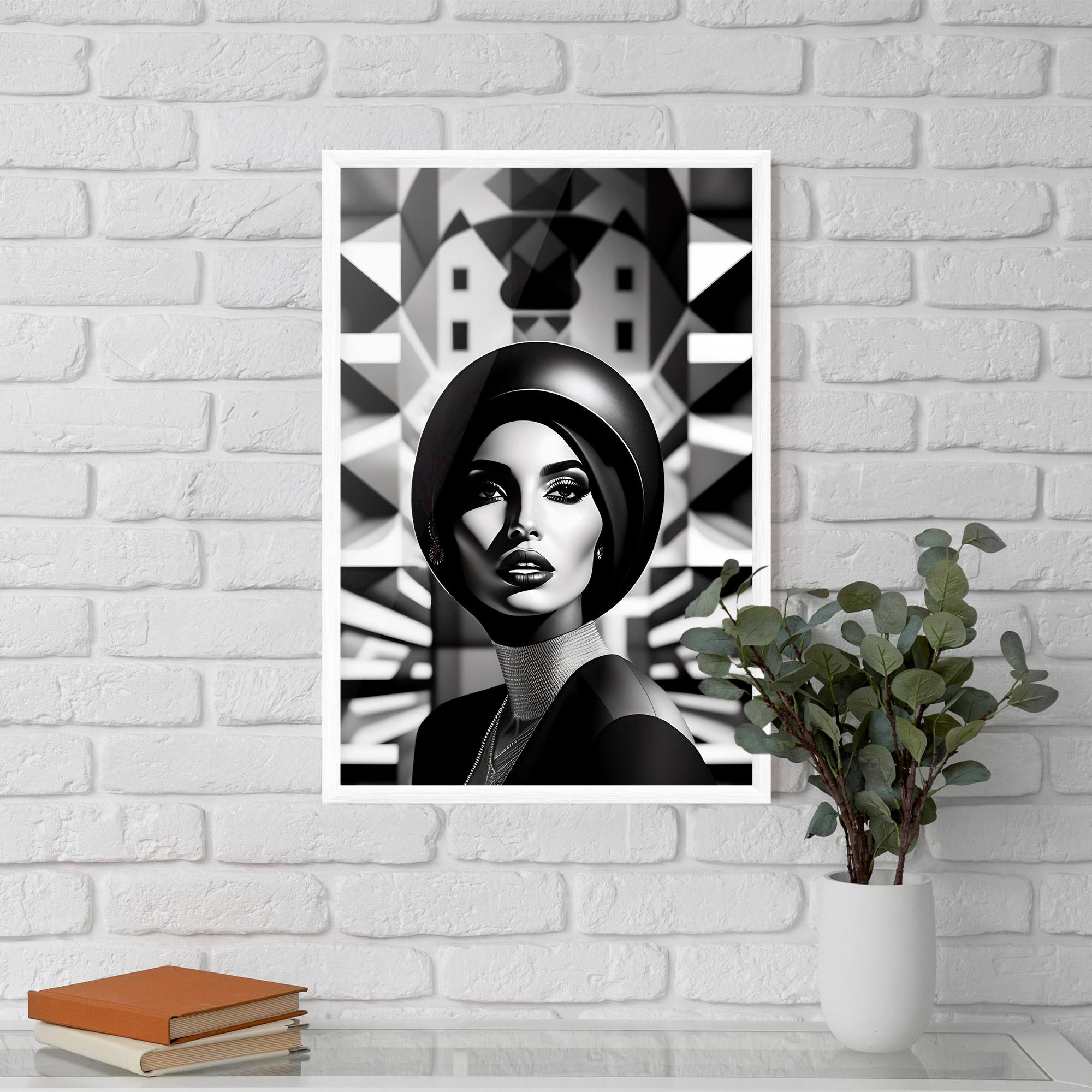 Gerahmte Poster Big Black Hat mockup 5