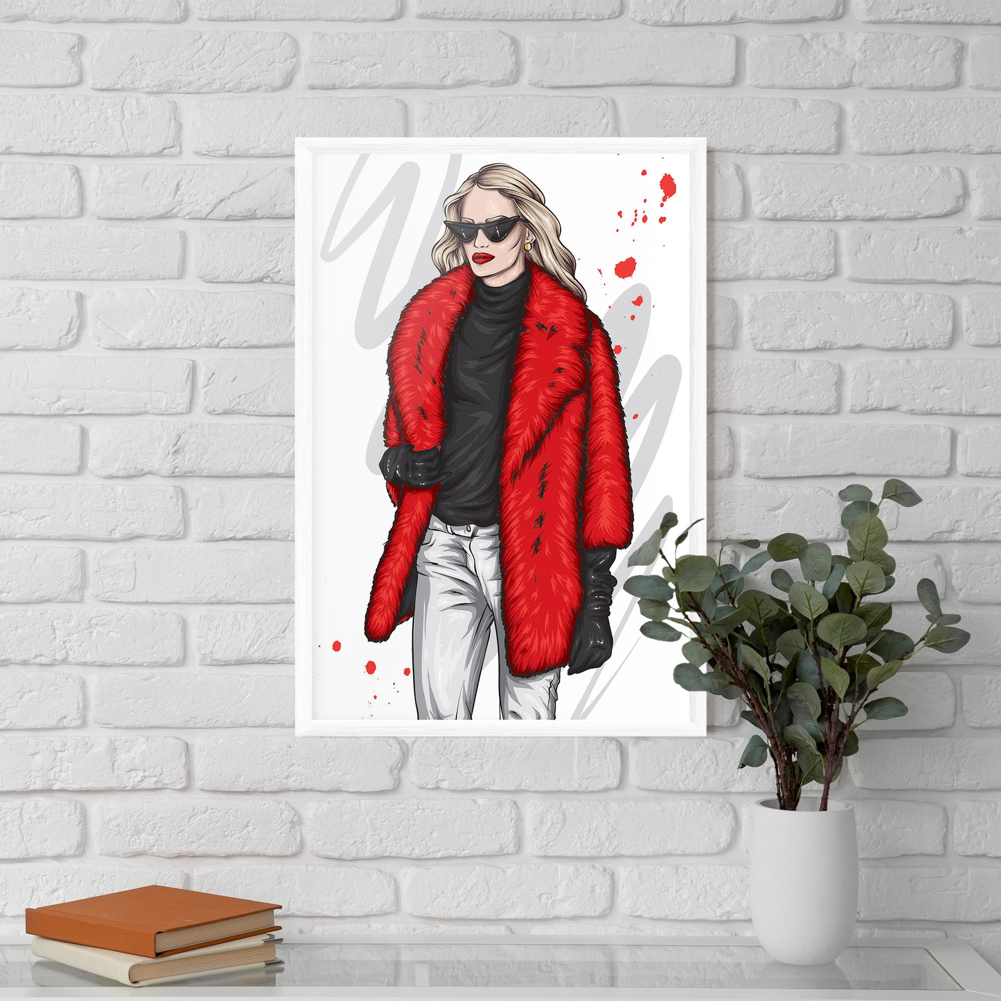 Gerahmte Poster Black Blouse Woman mockup 5