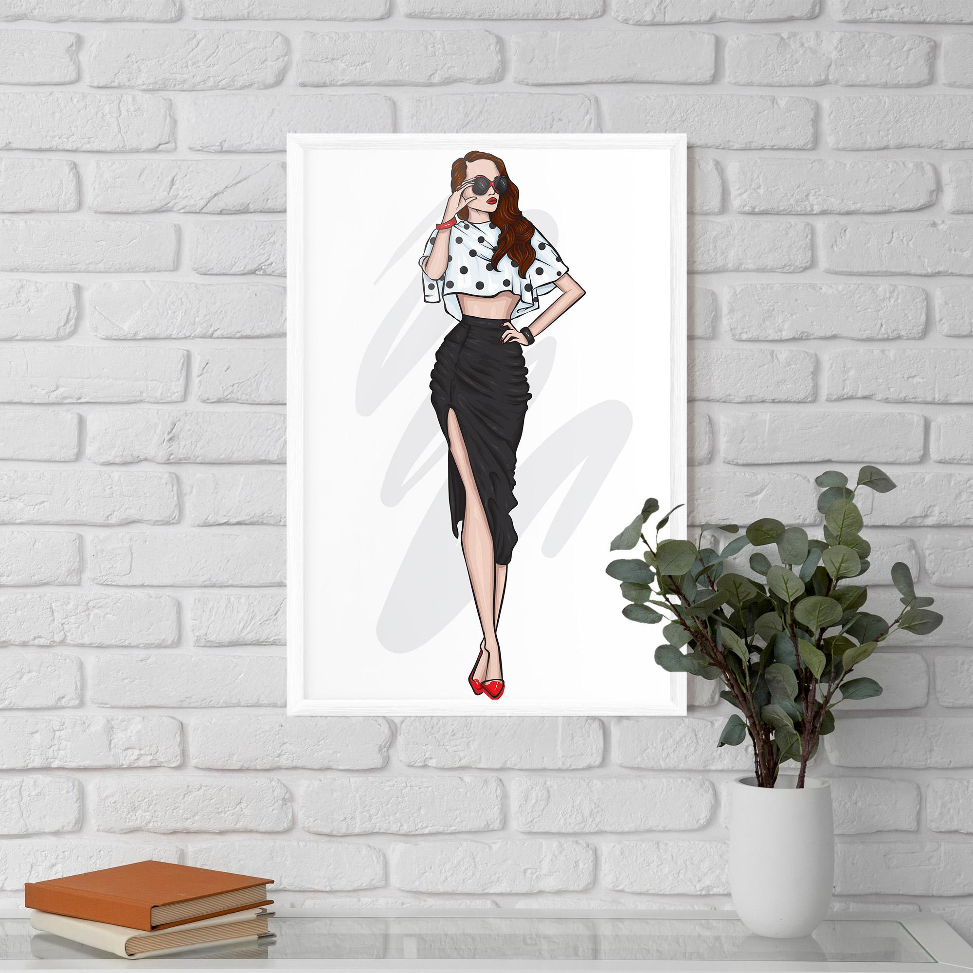 Gerahmte Poster Black Skirt Diva mockup 5