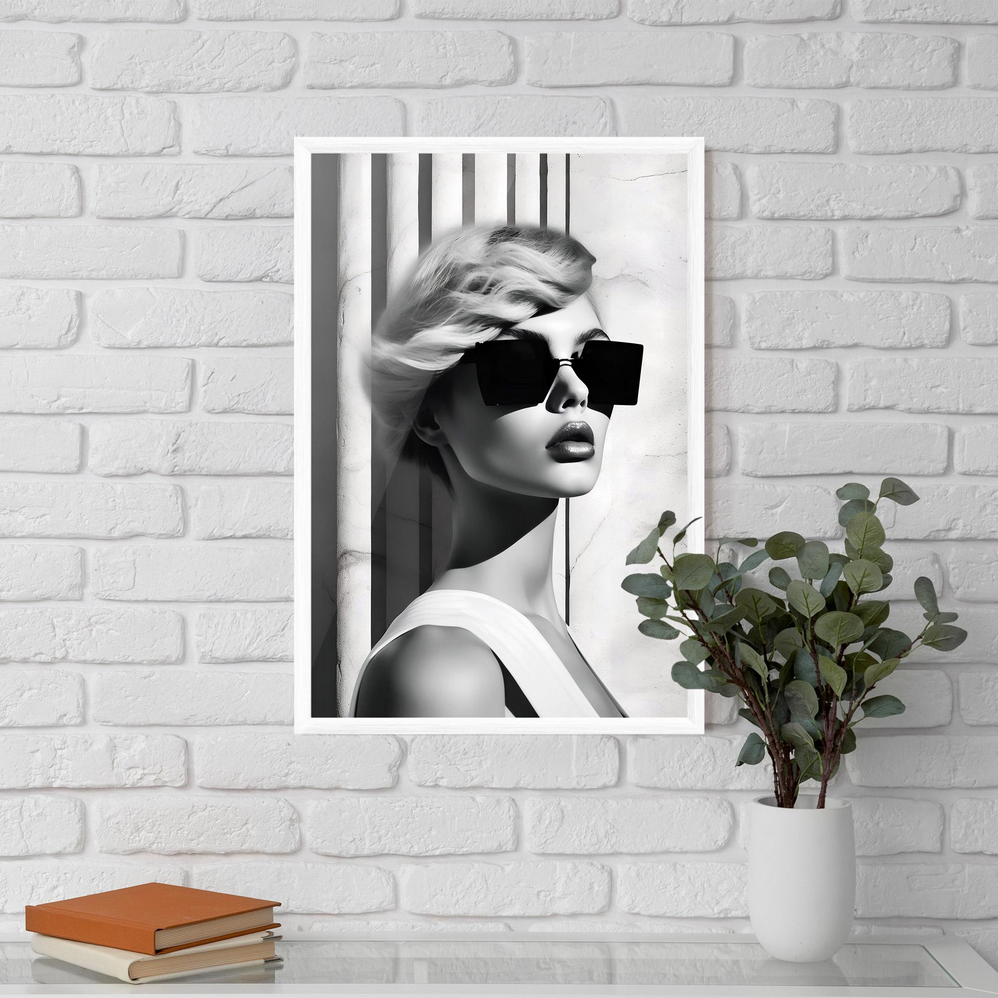 Gerahmte Poster Fashion Woman Glasses mockup 5
