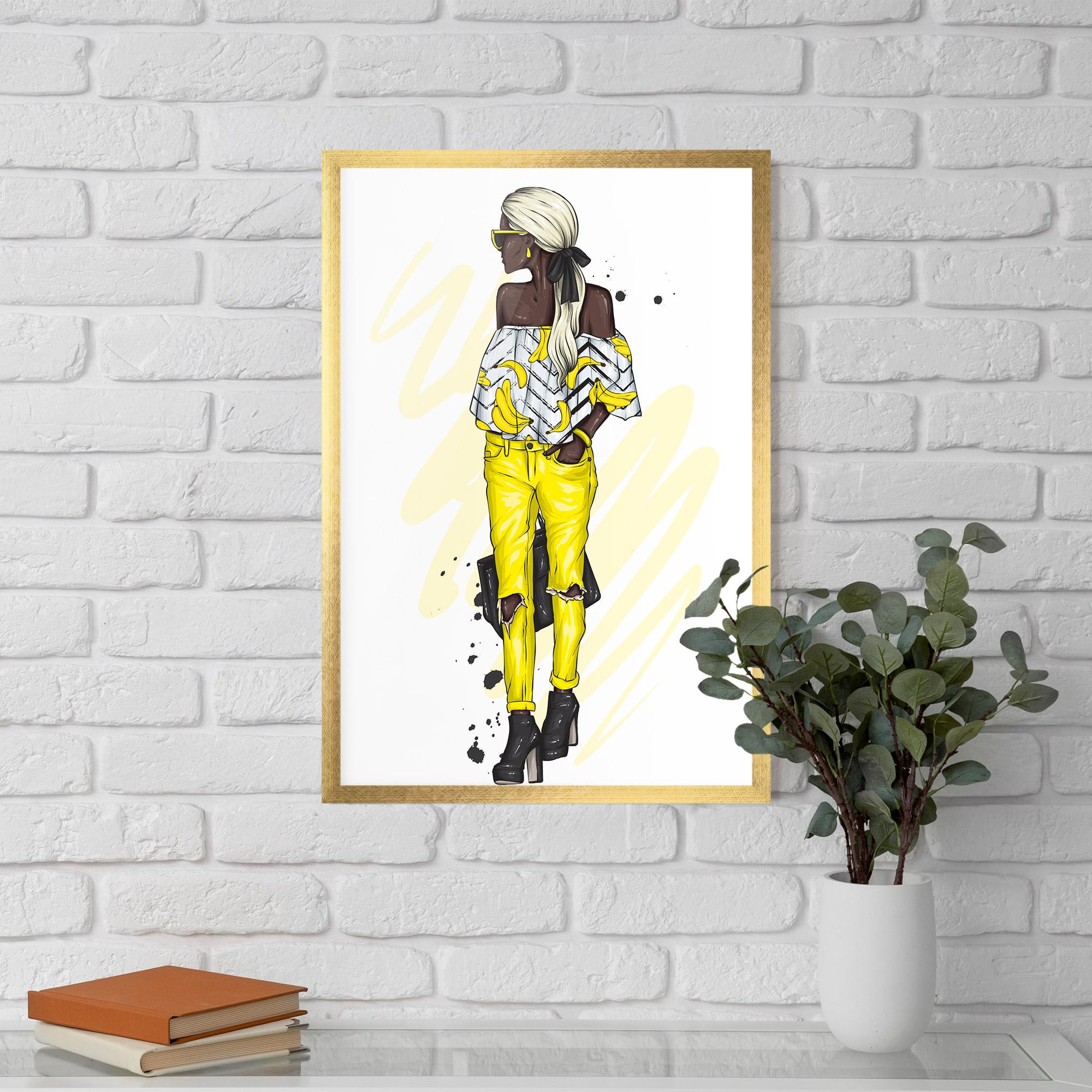 Gerahmte Poster Banana Blouse mockup 5