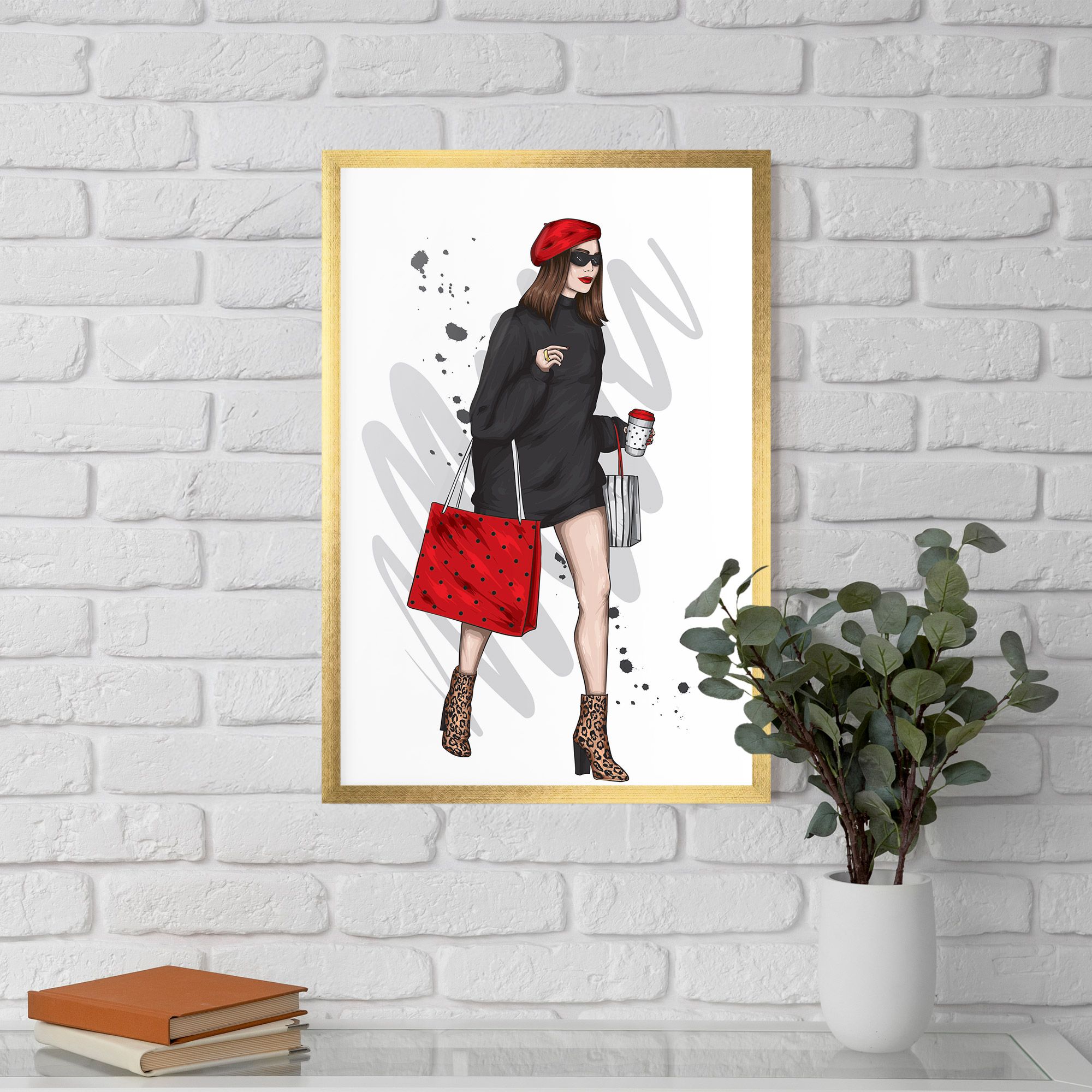 Black Red Outfit mockup 5