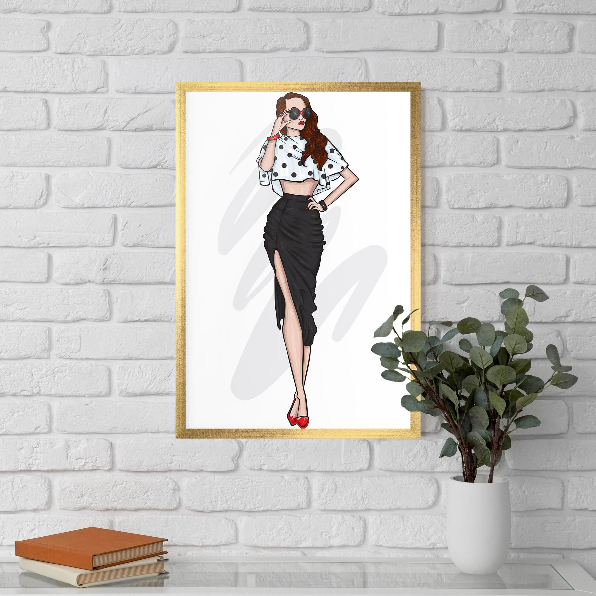 Gerahmte Poster Black Skirt Diva mockup 5