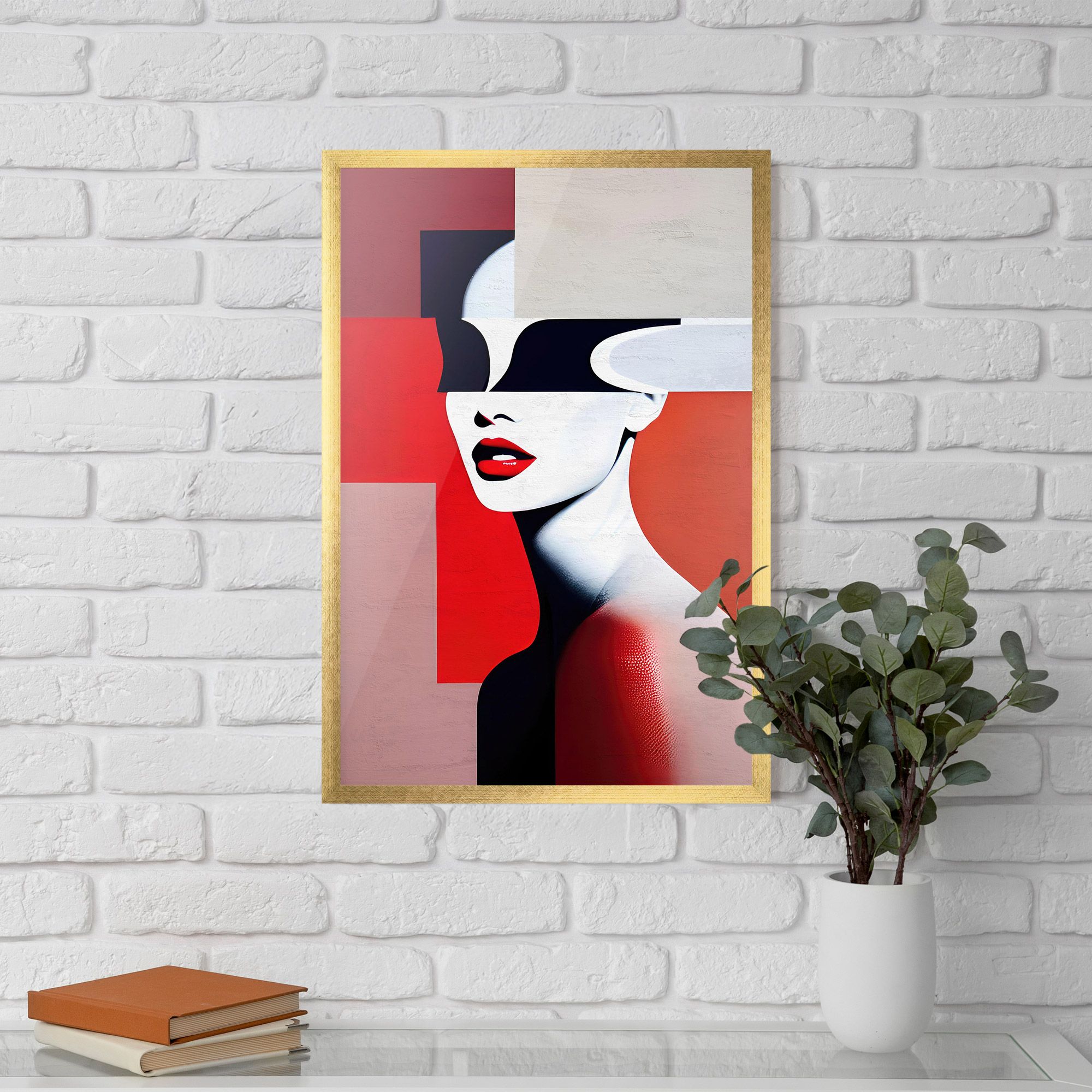 Interesting Woman Art mockup 5