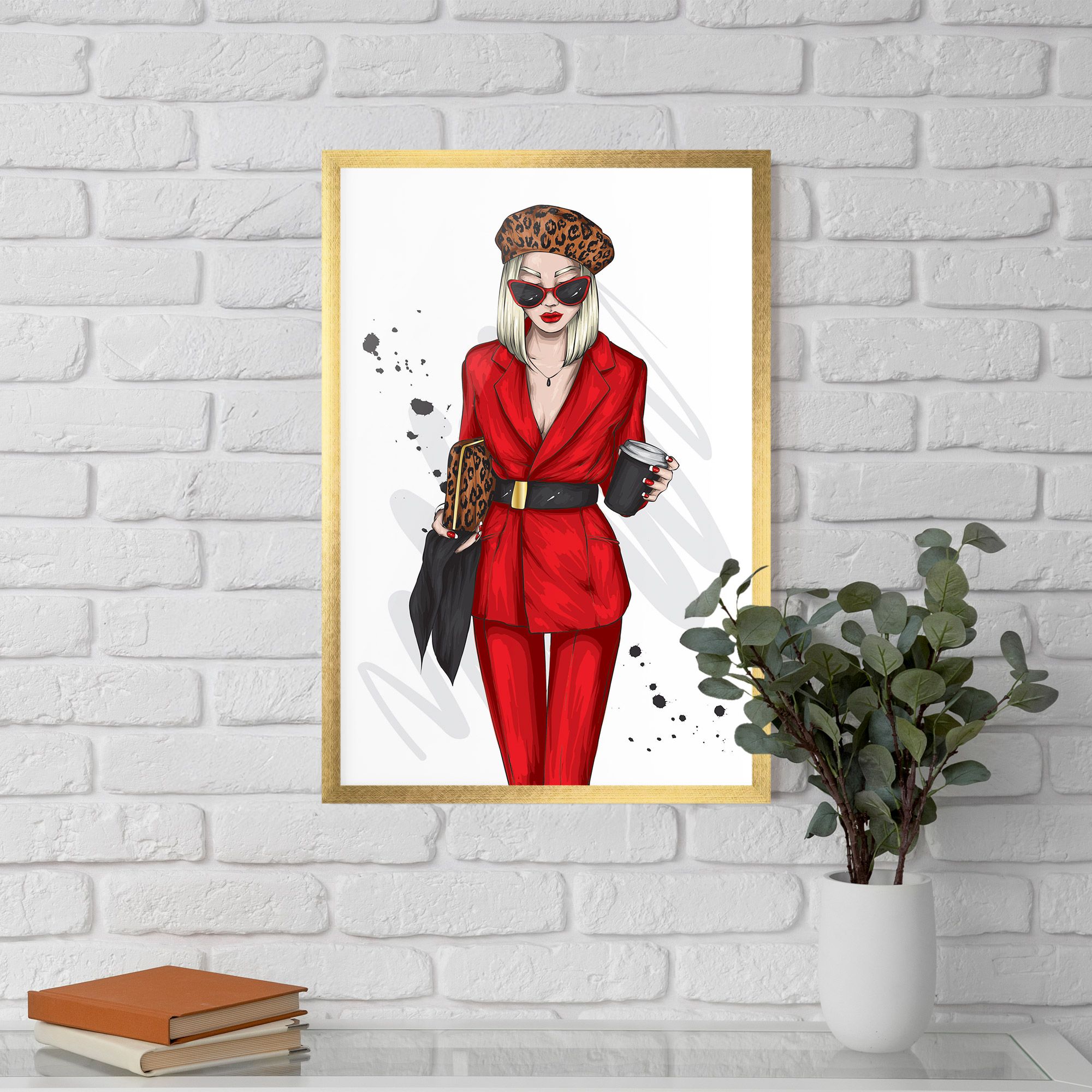 Red Suit Woman mockup 5