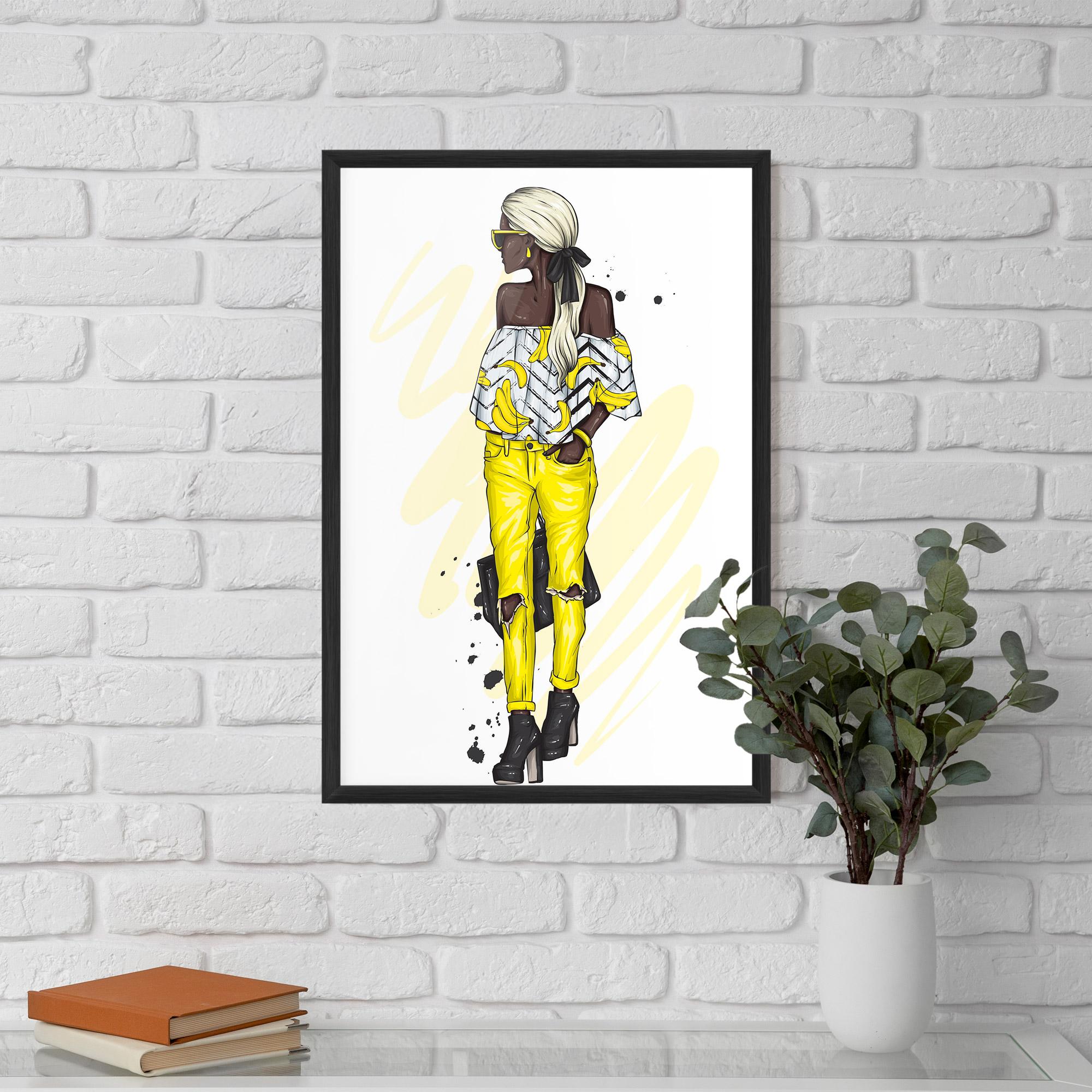 Gerahmte Poster Banana Blouse mockup 5