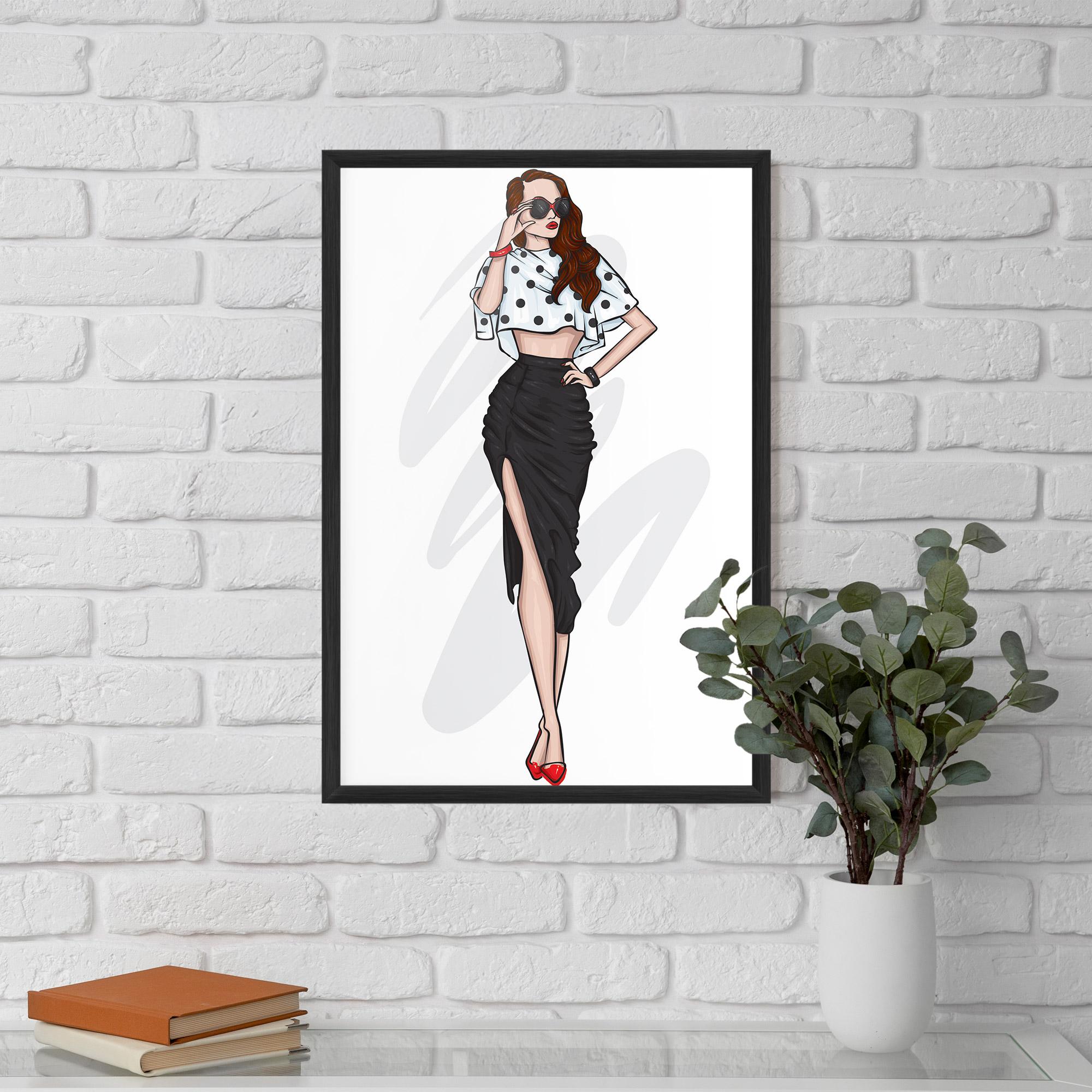 Gerahmte Poster Black Skirt Diva mockup 5