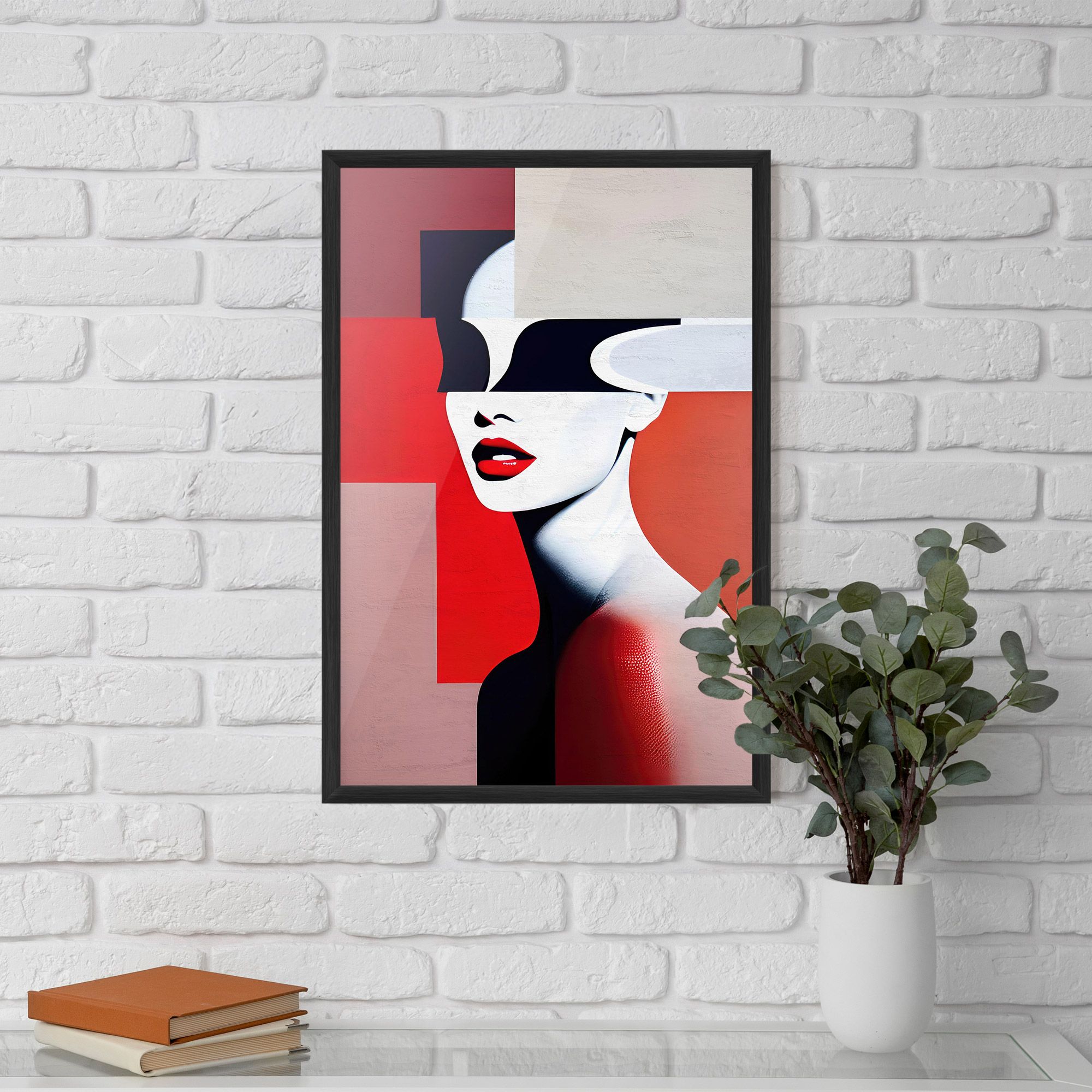 Interesting Woman Art mockup 5
