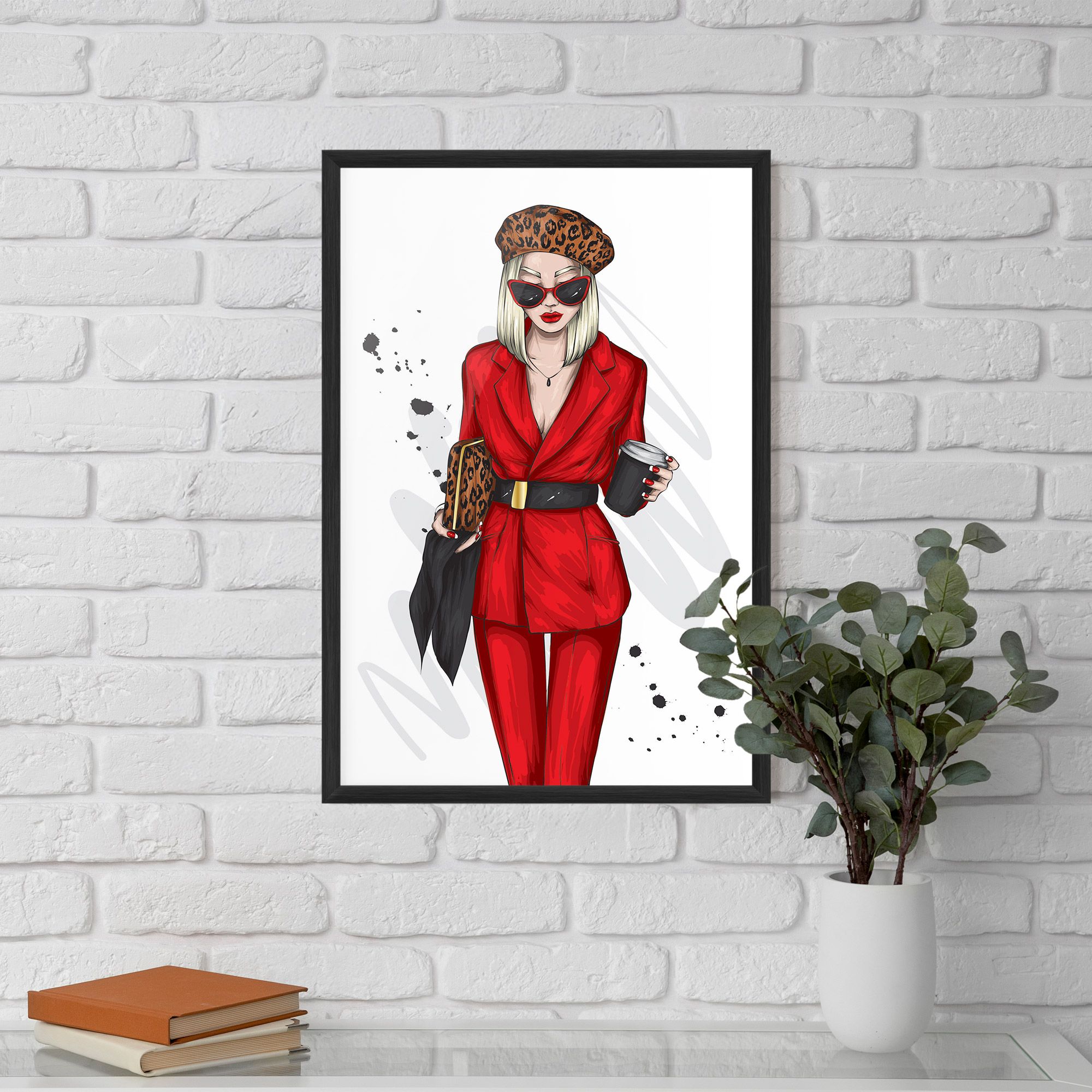 Red Suit Woman mockup 5