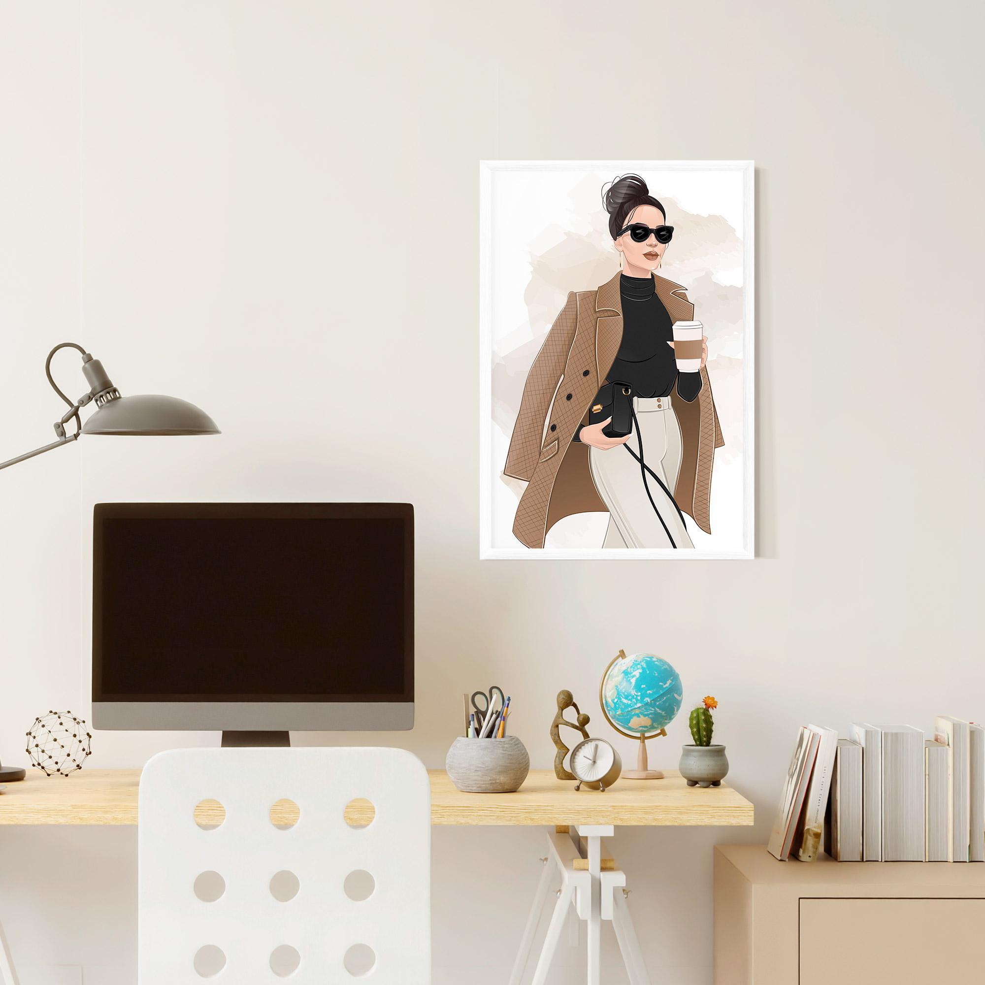 Gerahmte Poster Modern Coffee Outfit mockup 6