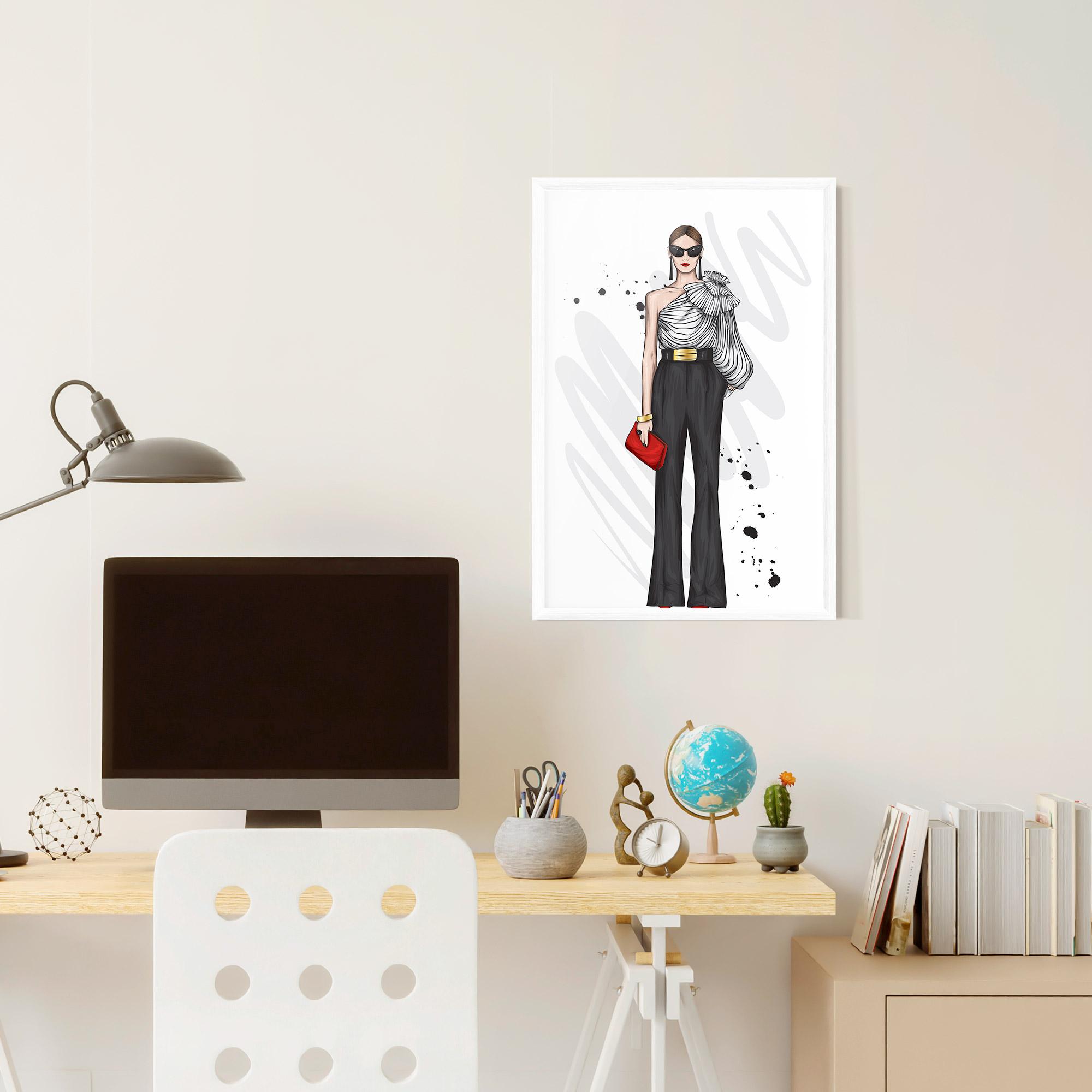 Gerahmte Poster Tall Black Pants mockup 6