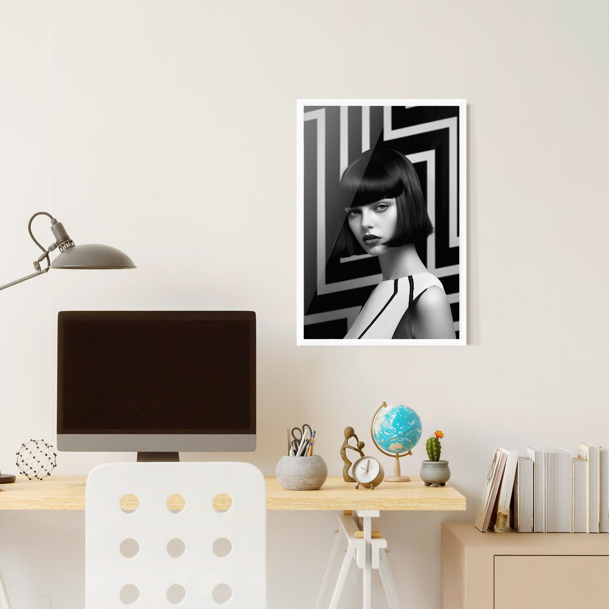 Woman Abstract Art mockup 6