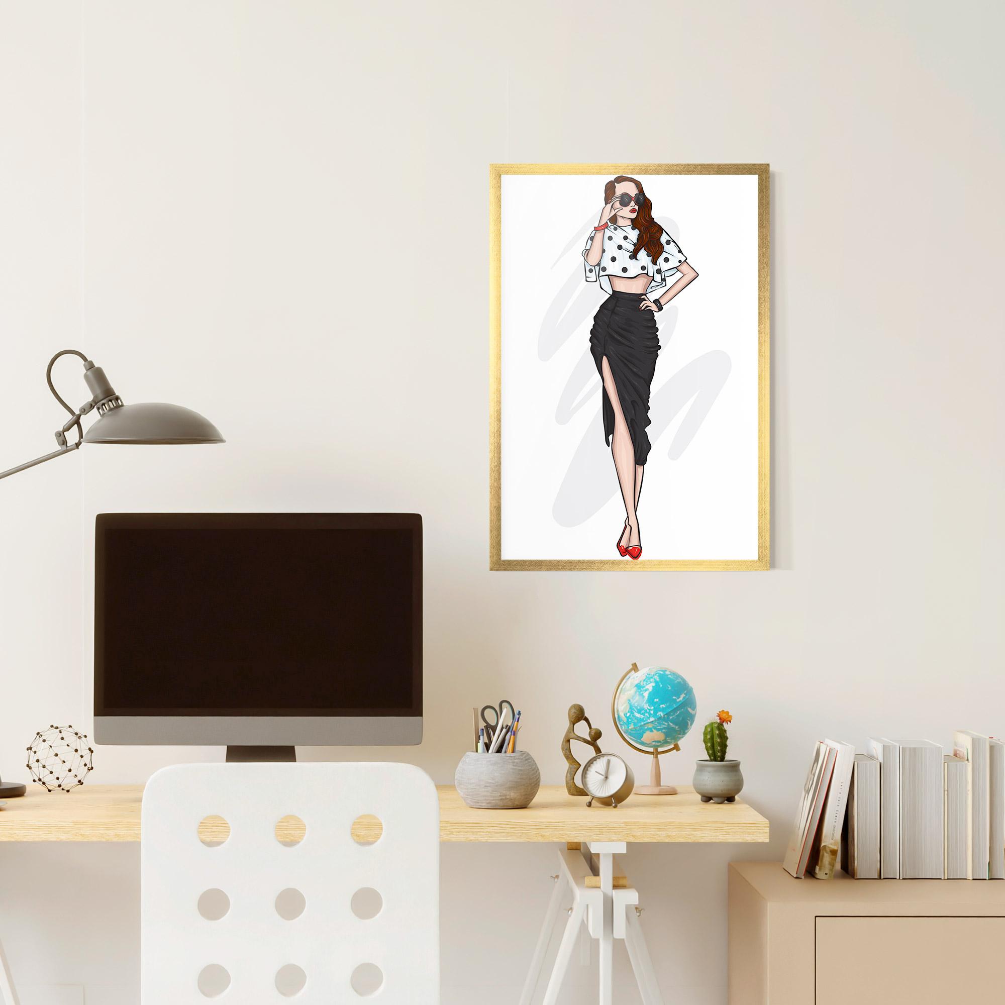 Gerahmte Poster Black Skirt Diva mockup 6