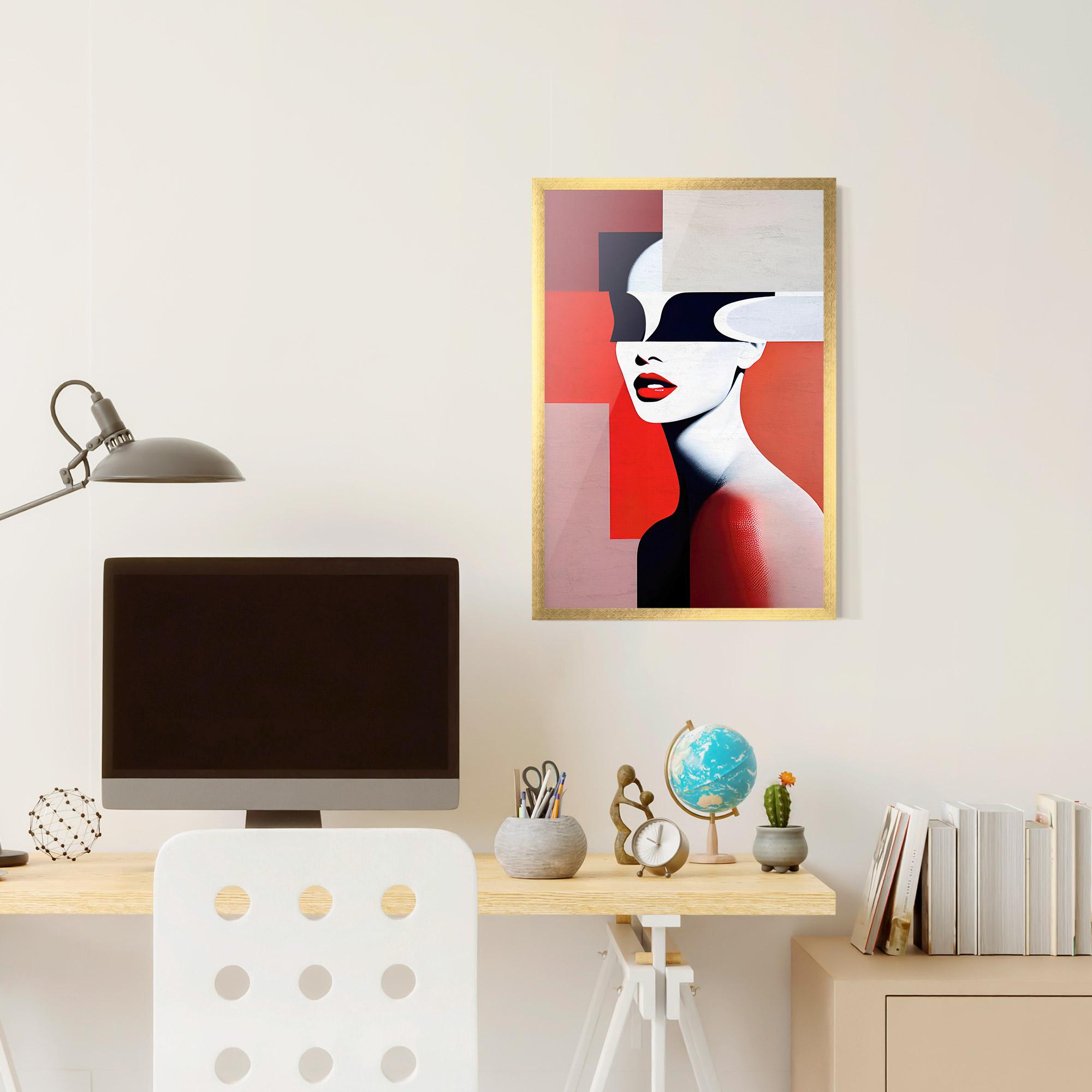 Gerahmte Poster Interesting Woman Art mockup 6