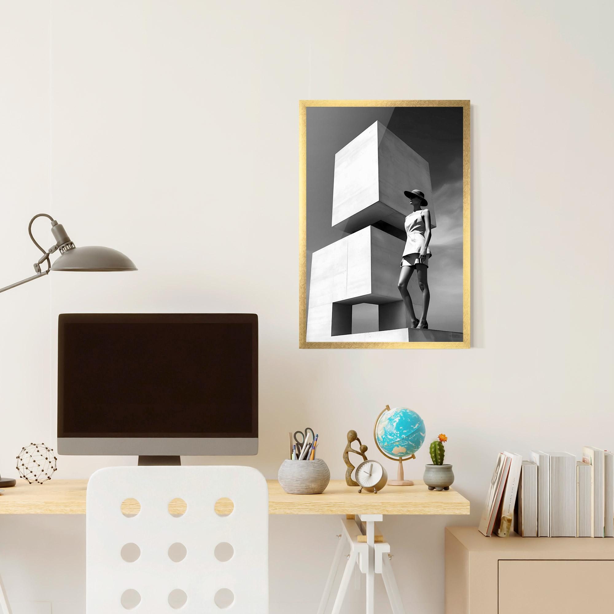 Gerahmte Poster Modern Fashion Woman mockup 6