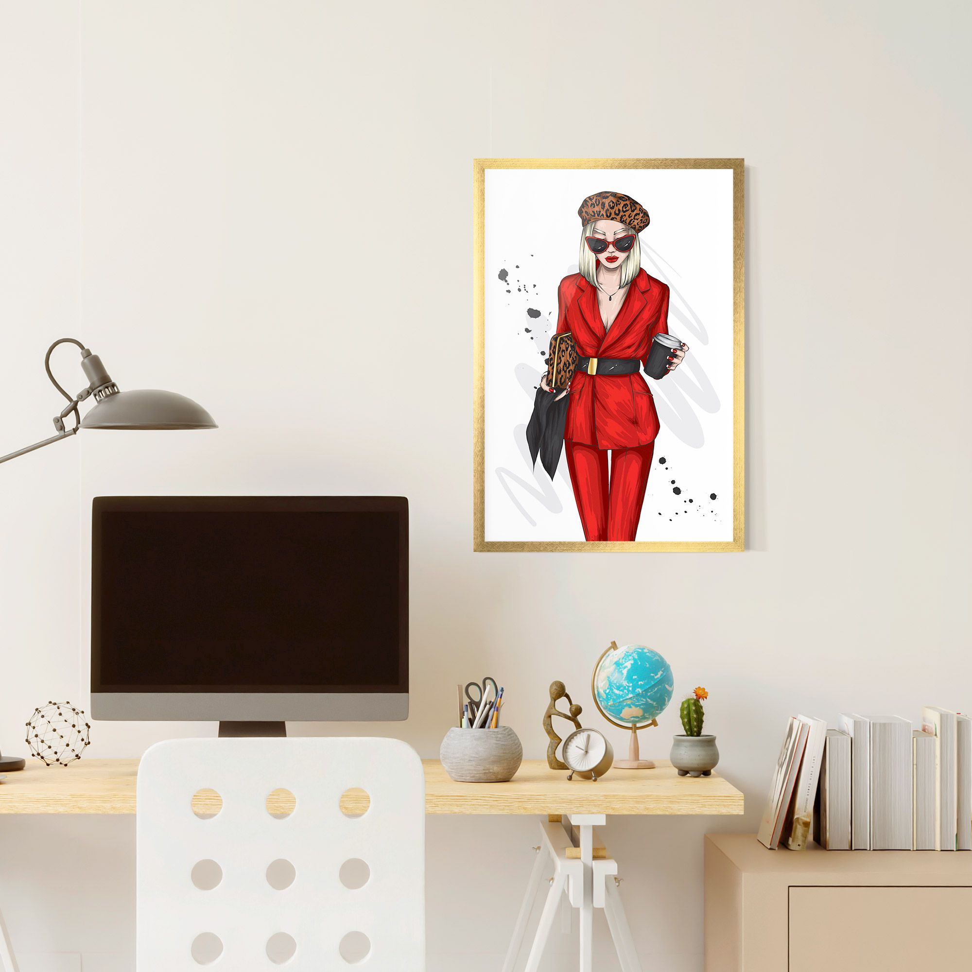 Red Suit Woman mockup 6