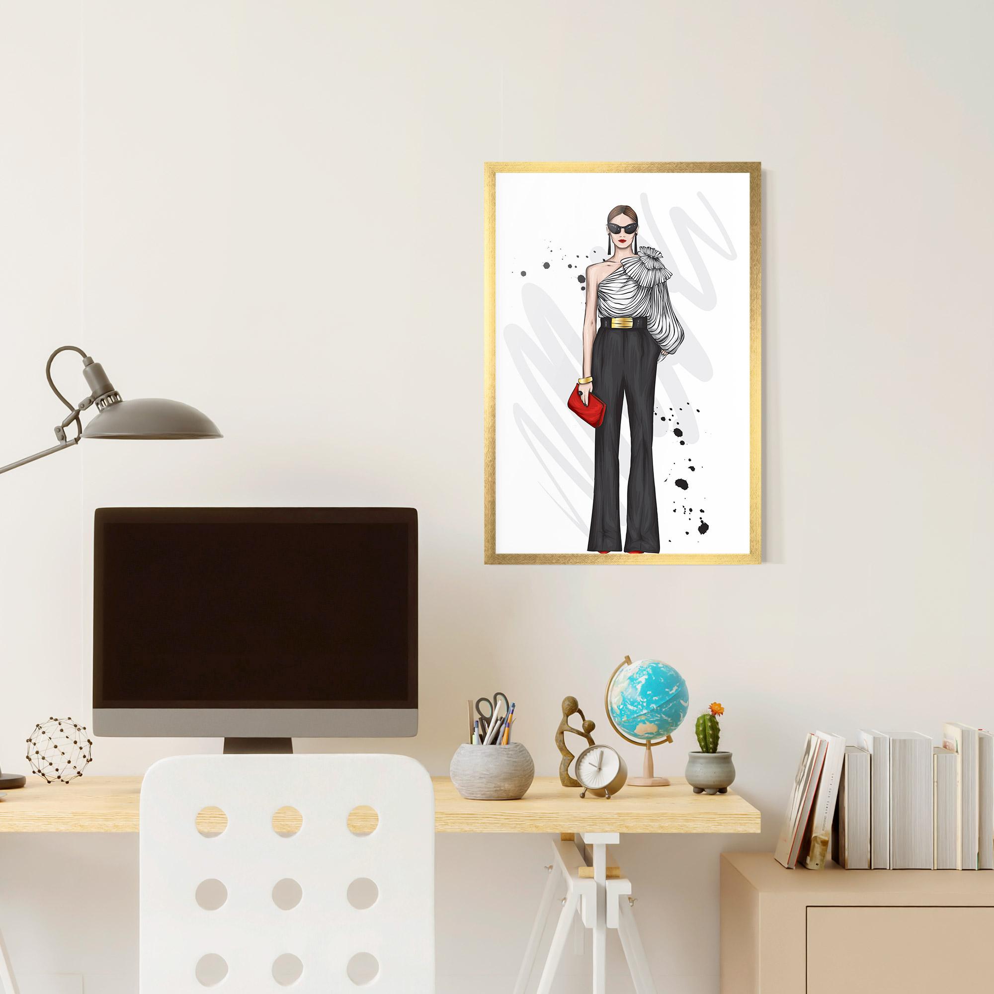 Gerahmte Poster Tall Black Pants mockup 6