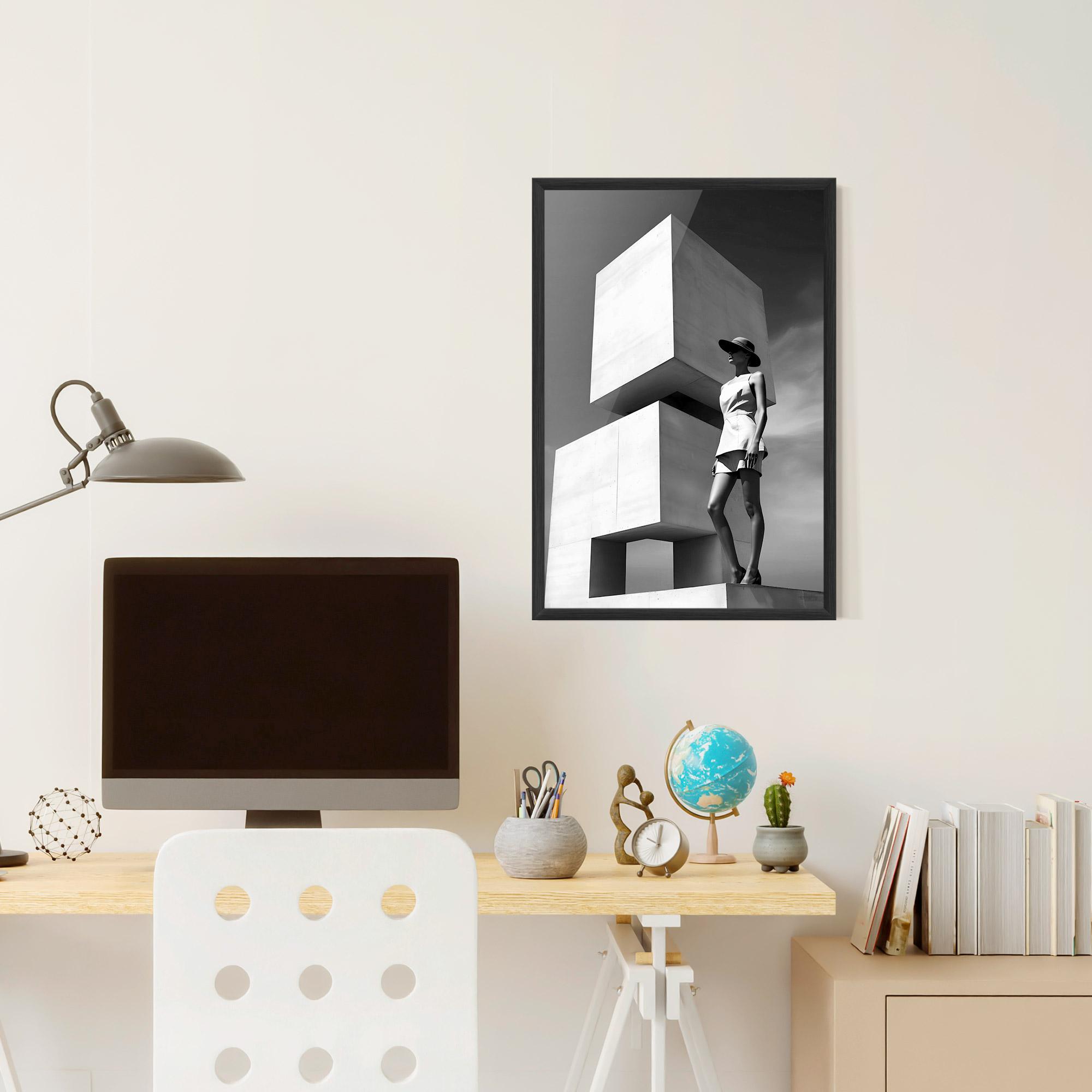 Gerahmte Poster Modern Fashion Woman mockup 6