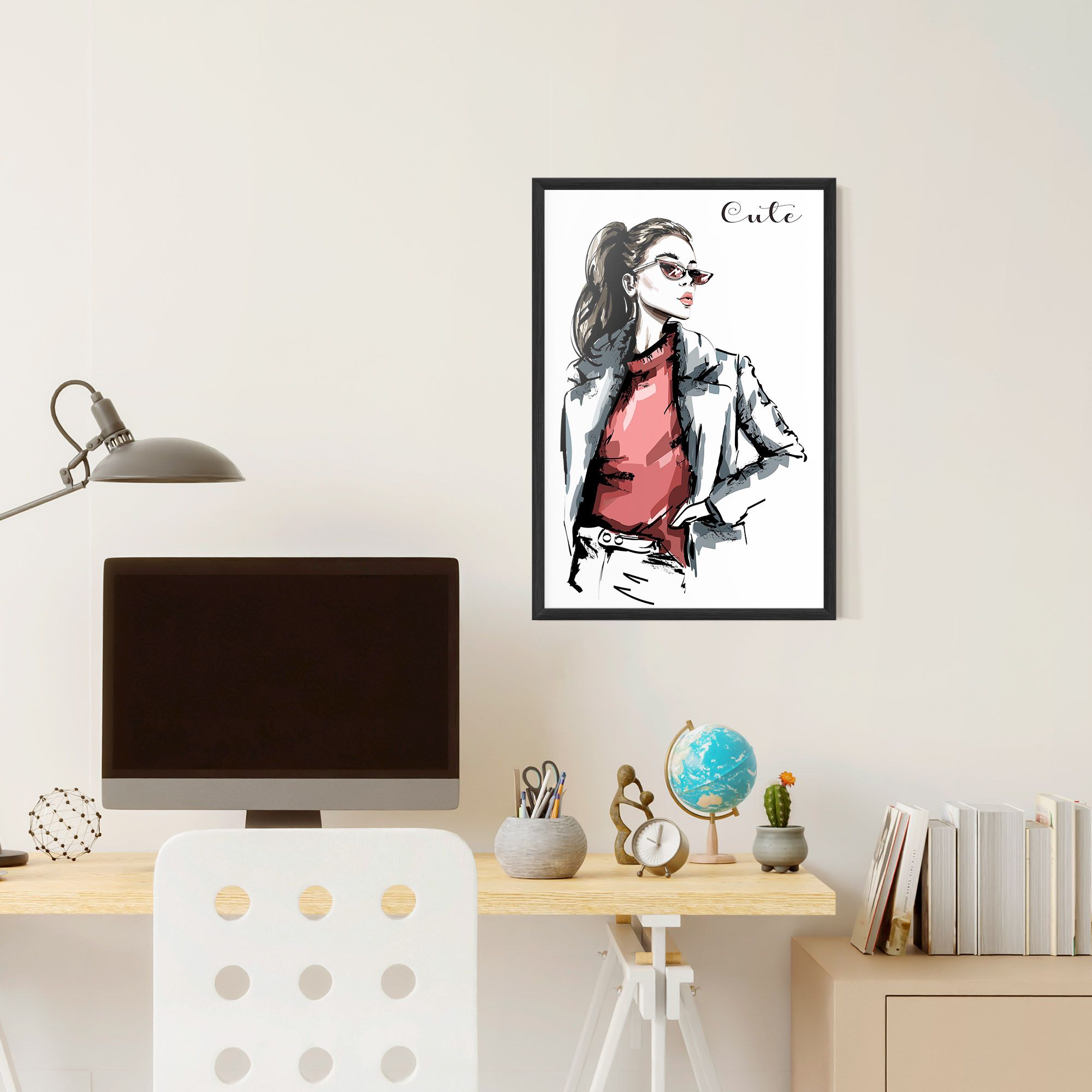 Woman Feeling Cute mockup 6