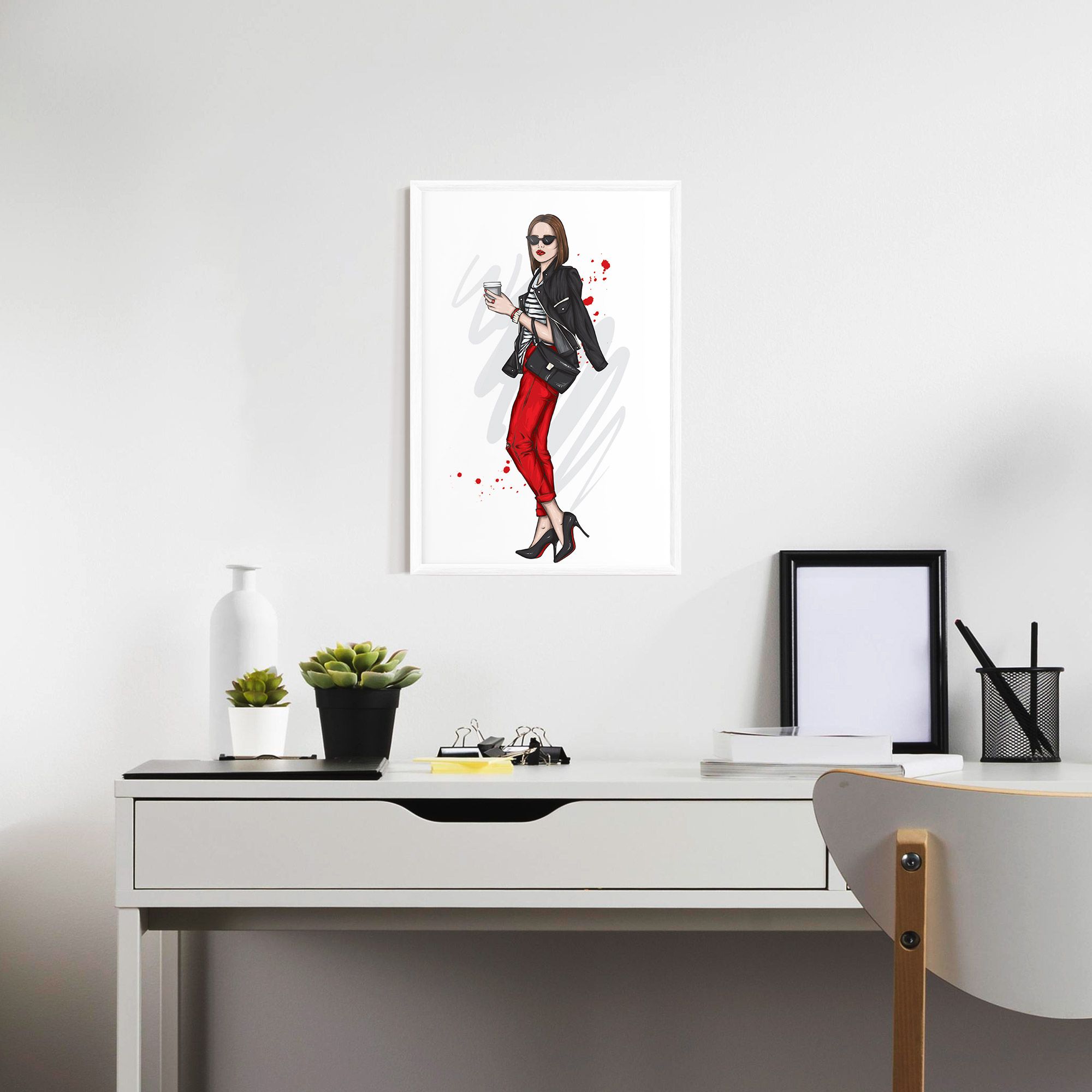 Red Pants Woman mockup 7