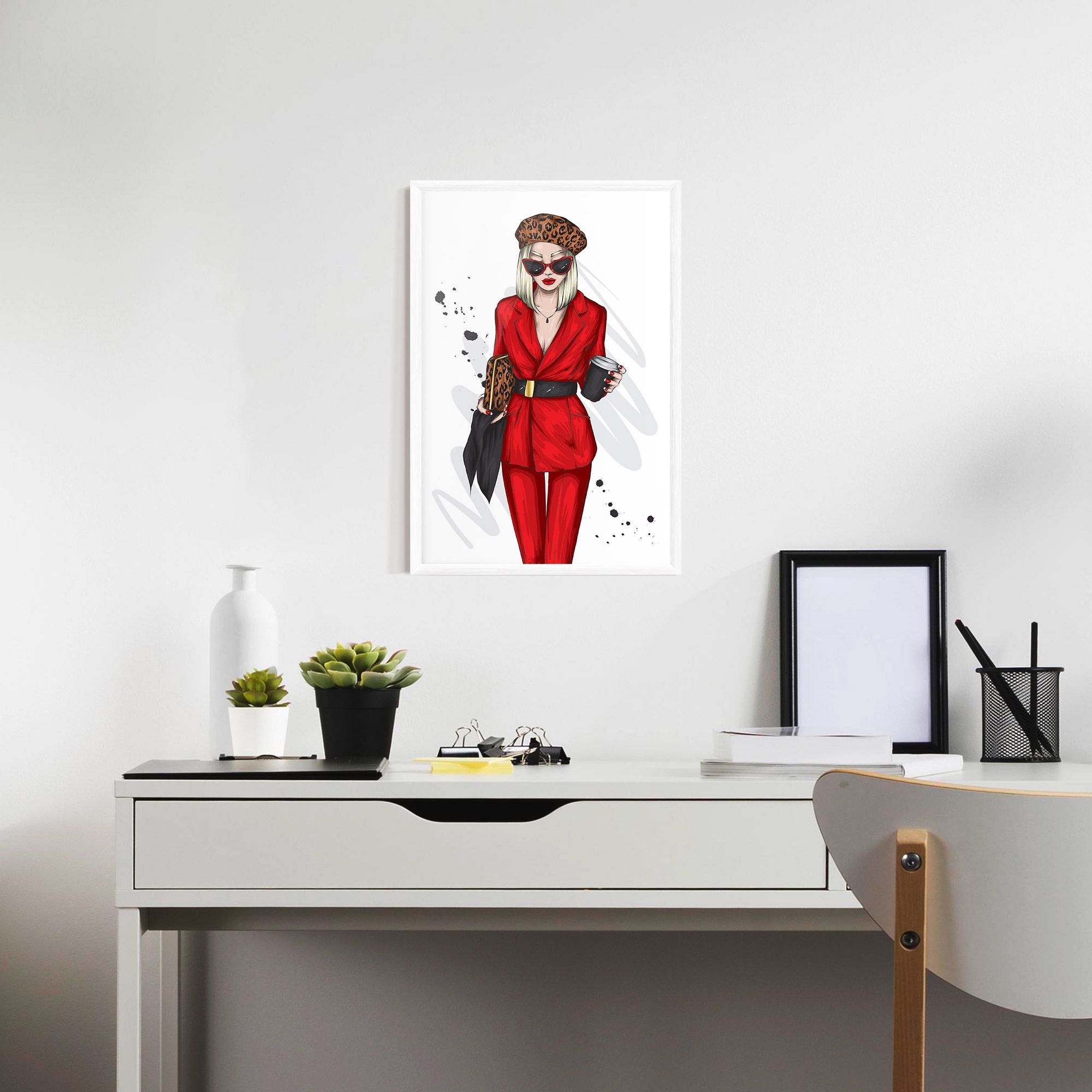 Red Suit Woman mockup 7