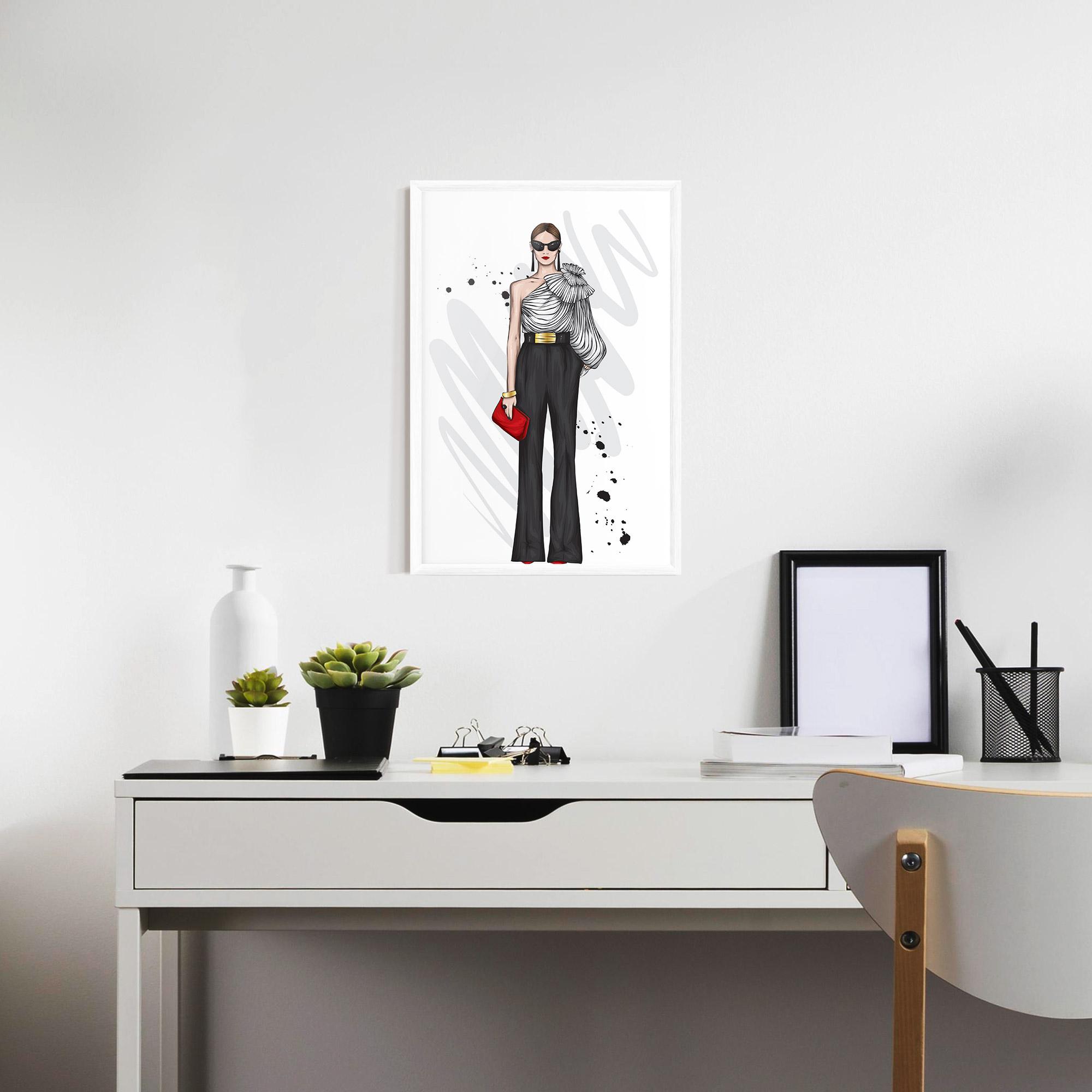 Gerahmte Poster Tall Black Pants mockup 7