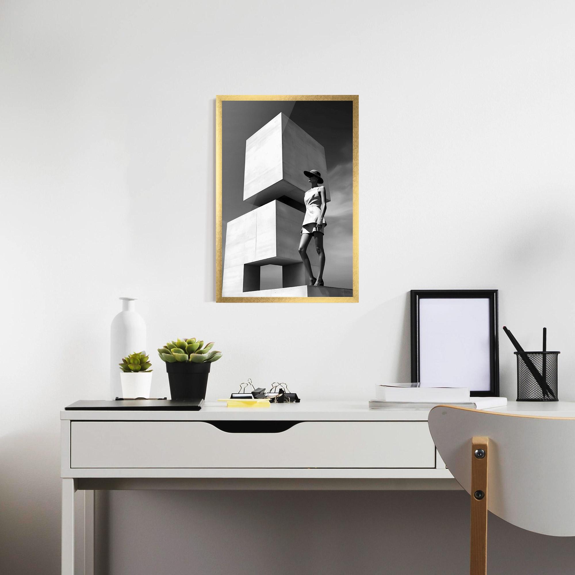 Gerahmte Poster Modern Fashion Woman mockup 7