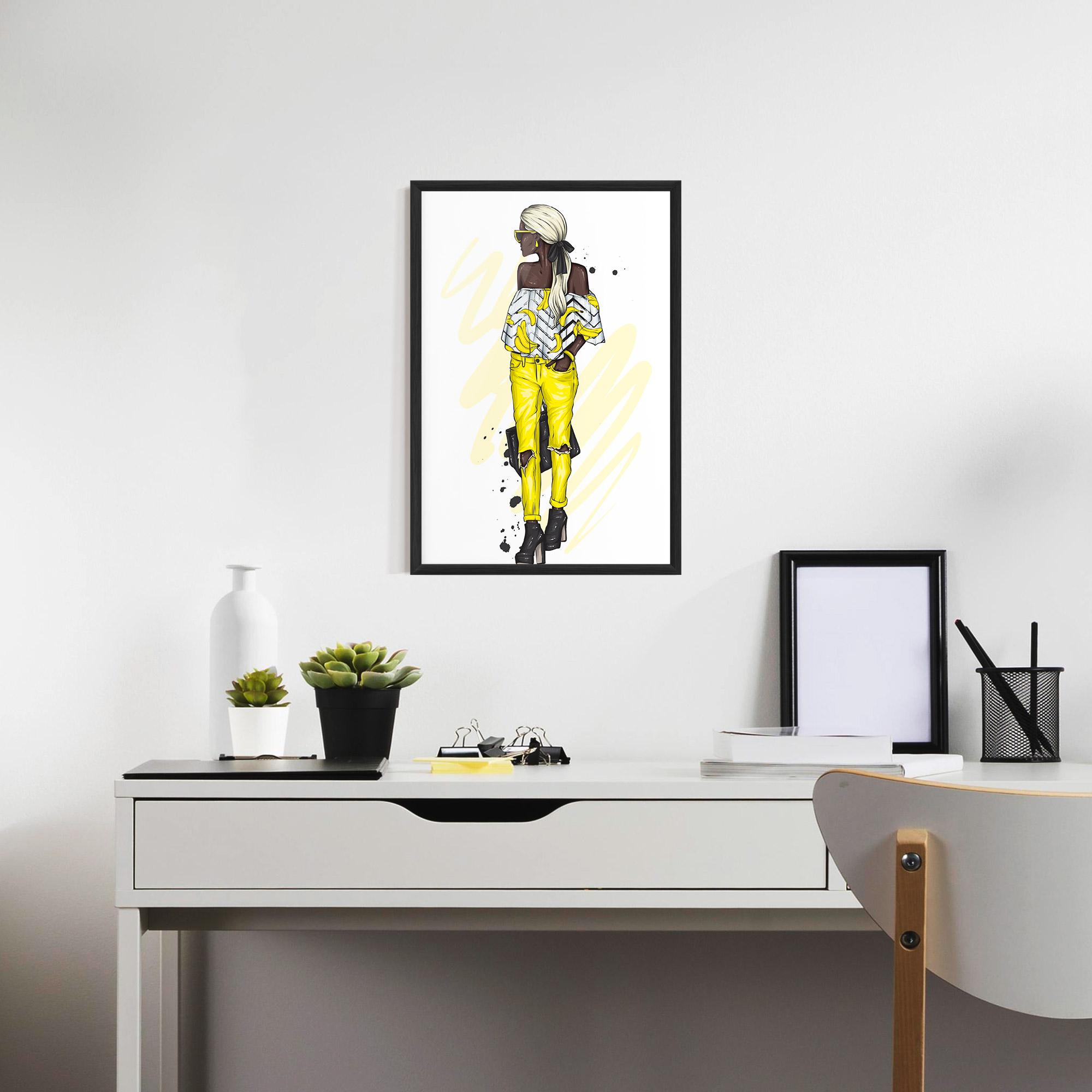 Gerahmte Poster Banana Blouse mockup 7
