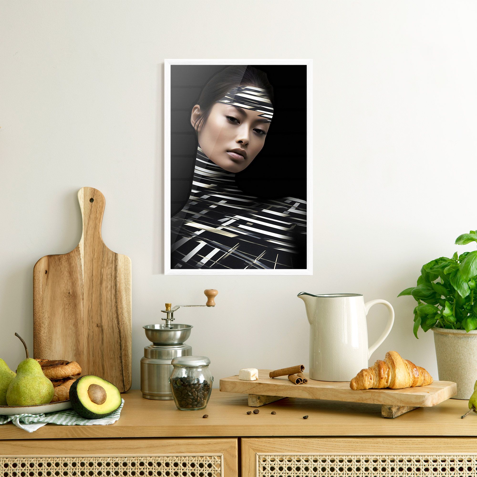 Futuristic Make Up Woman mockup 8