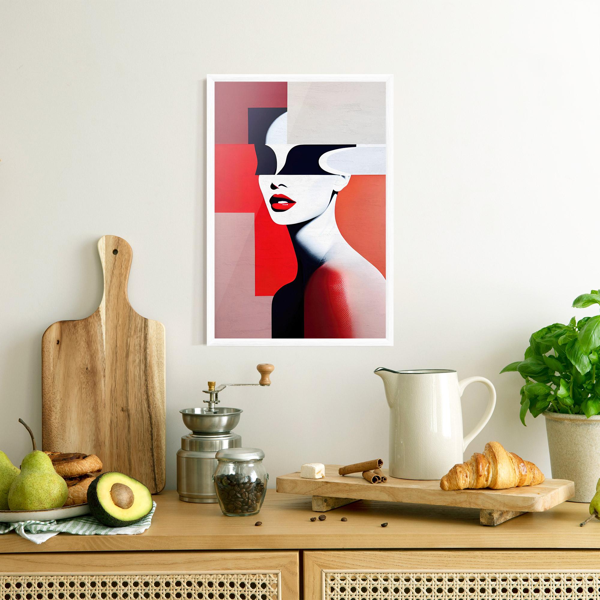 Gerahmte Poster Interesting Woman Art mockup 8