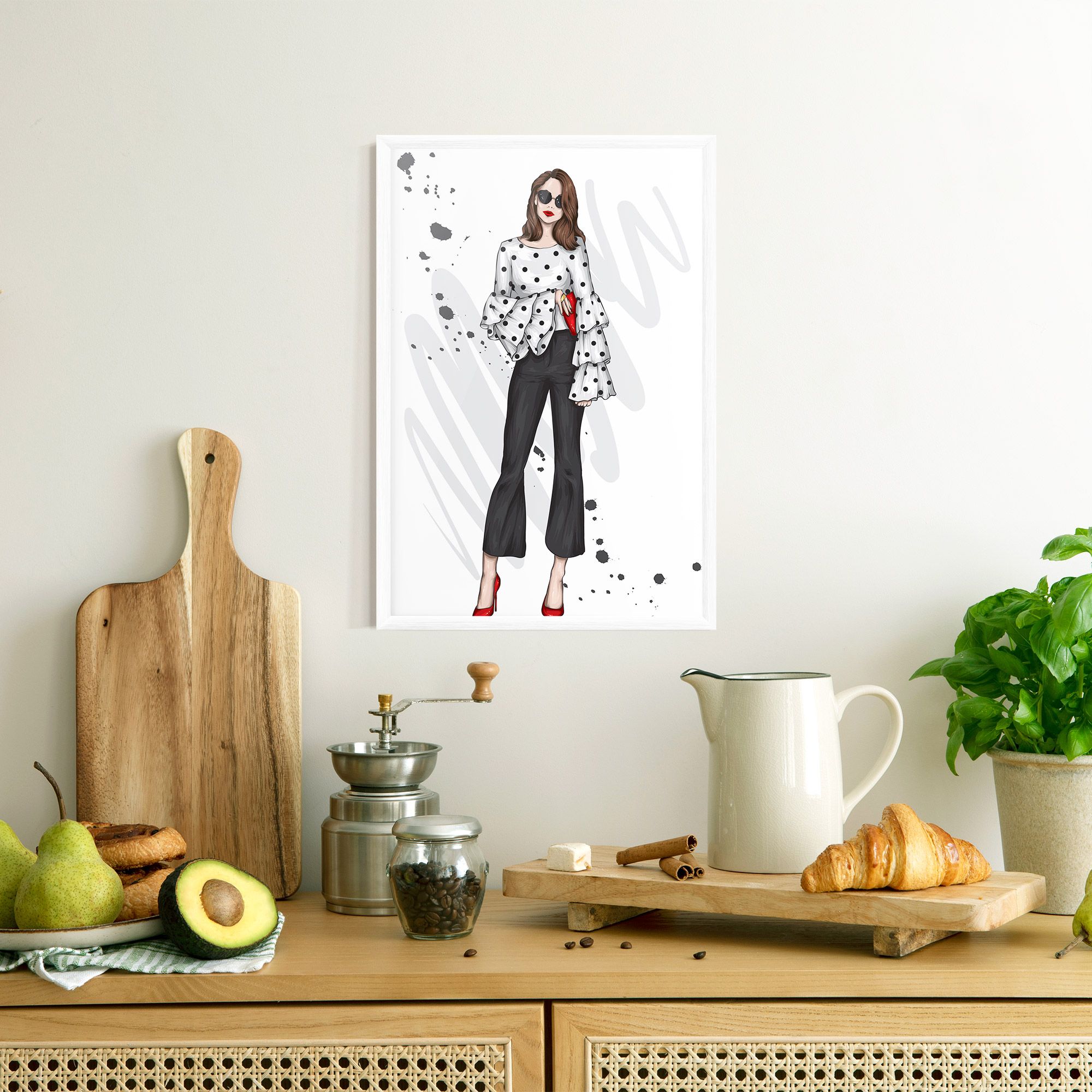 Pretty Woman In White mockup 8