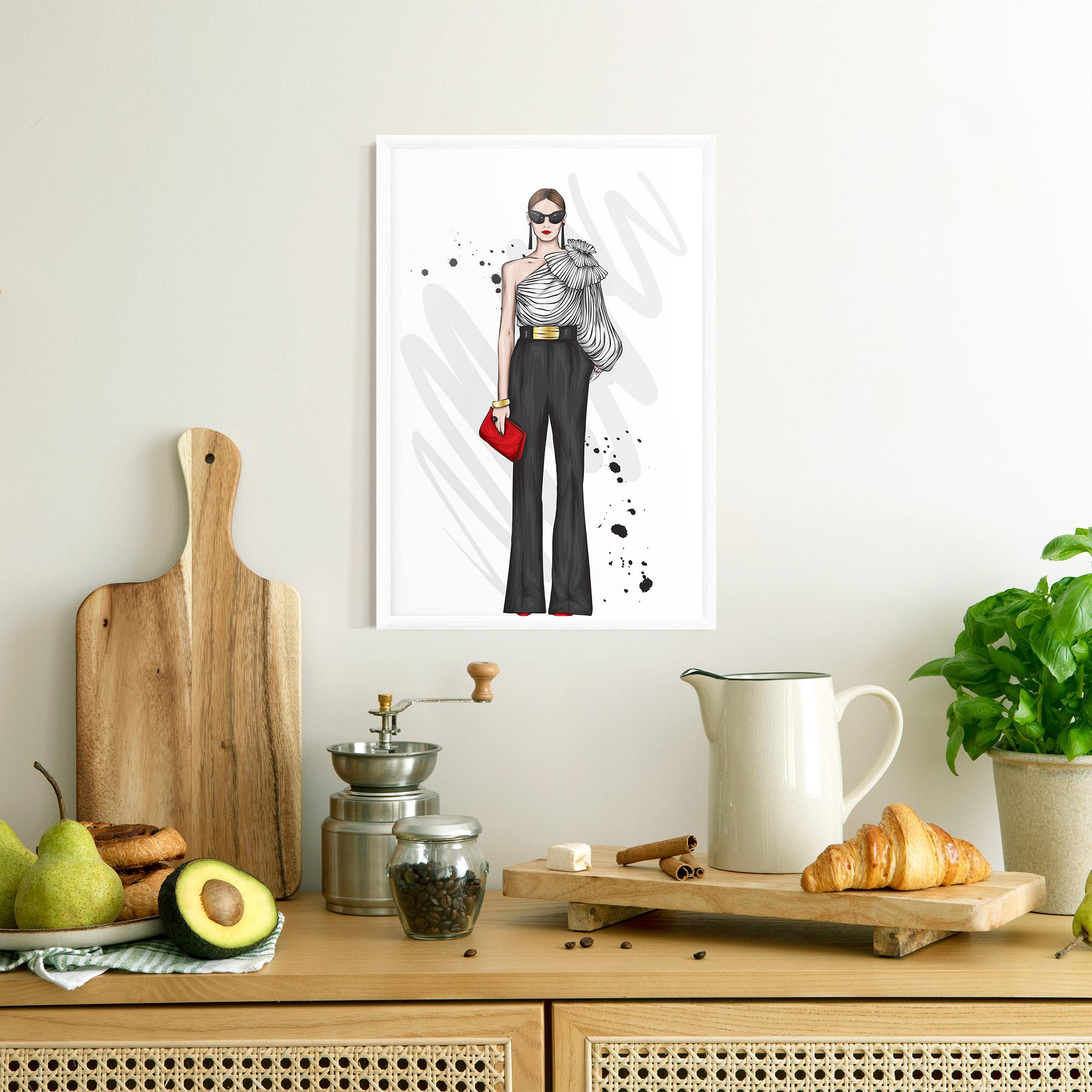 Gerahmte Poster Tall Black Pants mockup 8