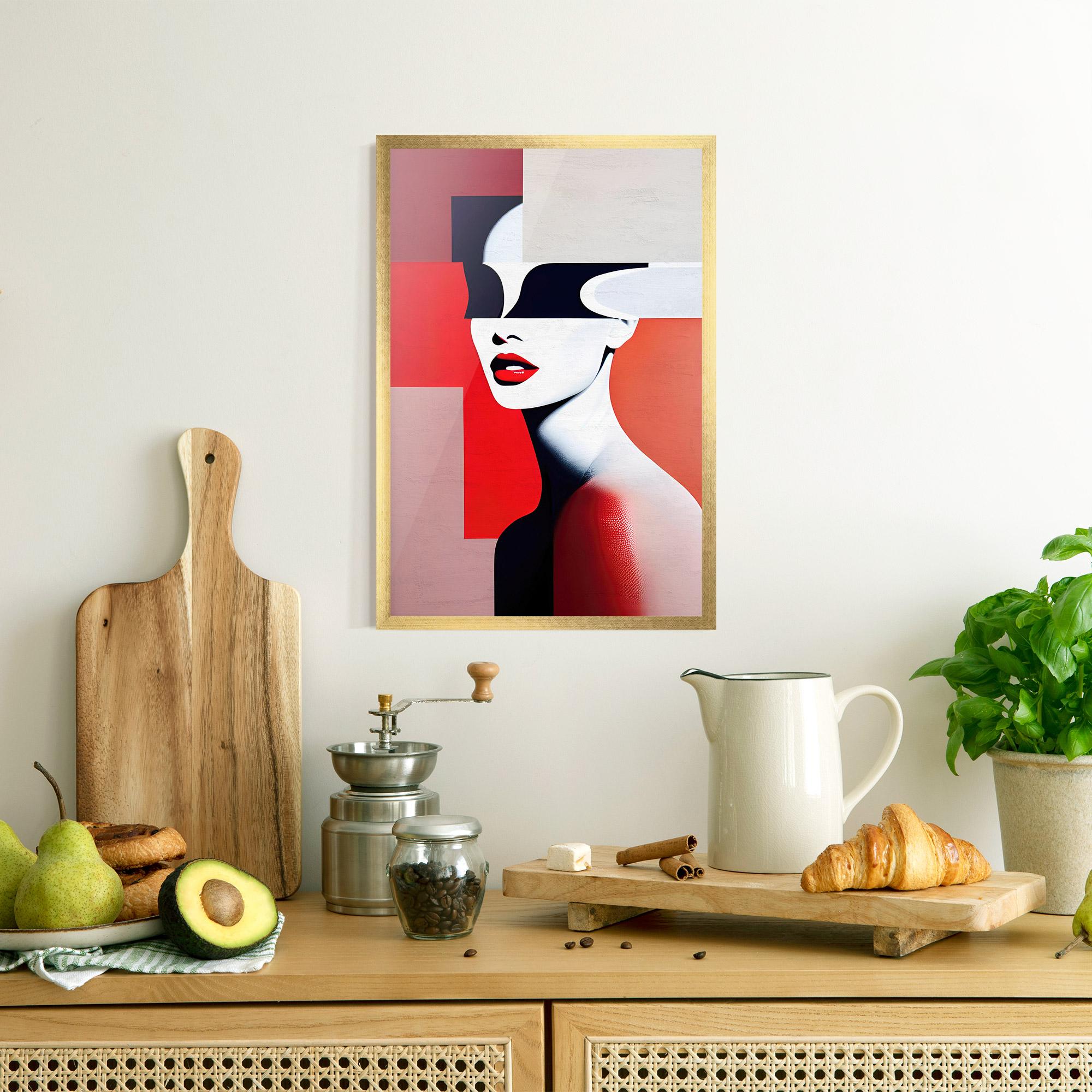 Gerahmte Poster Interesting Woman Art mockup 8