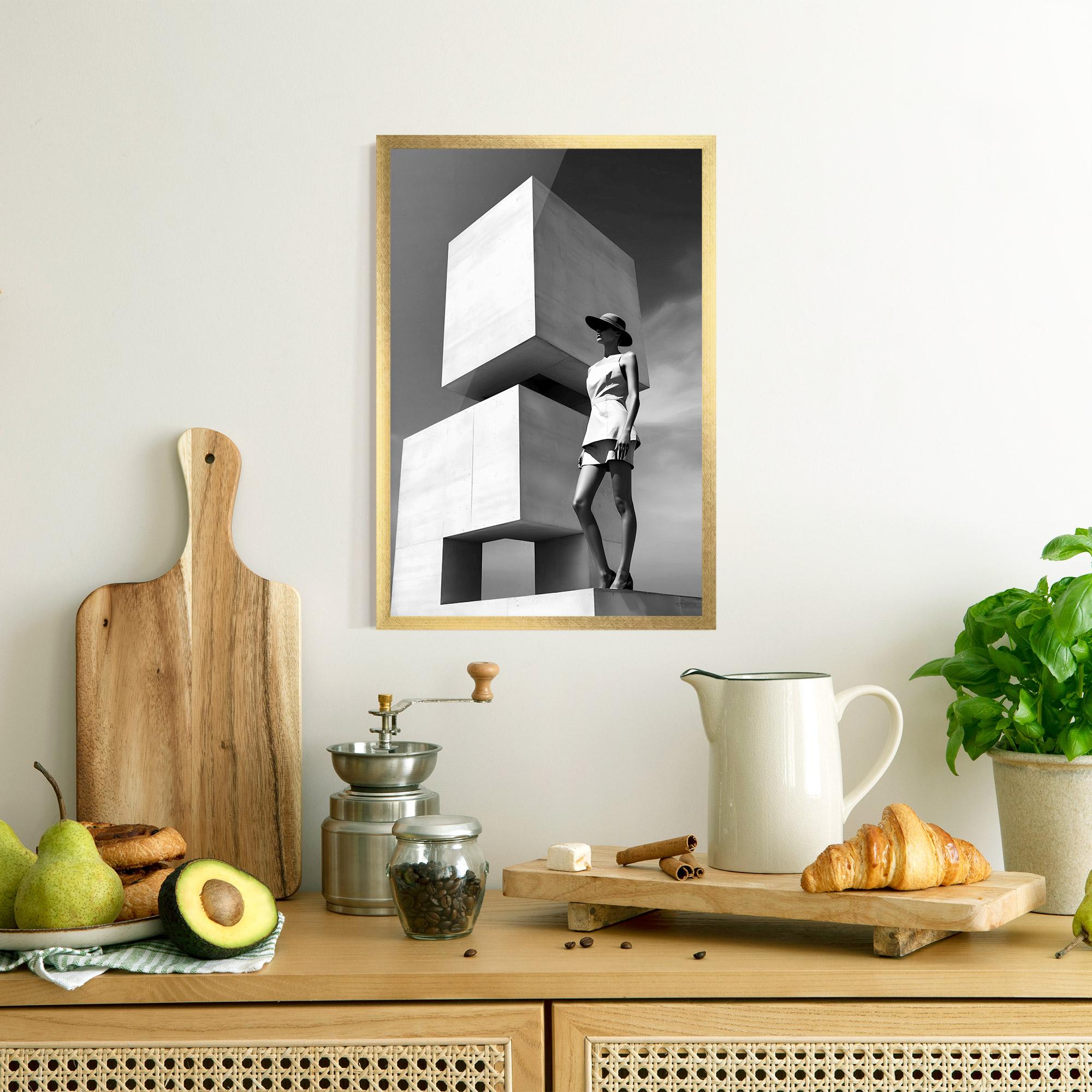 Gerahmte Poster Modern Fashion Woman mockup 8