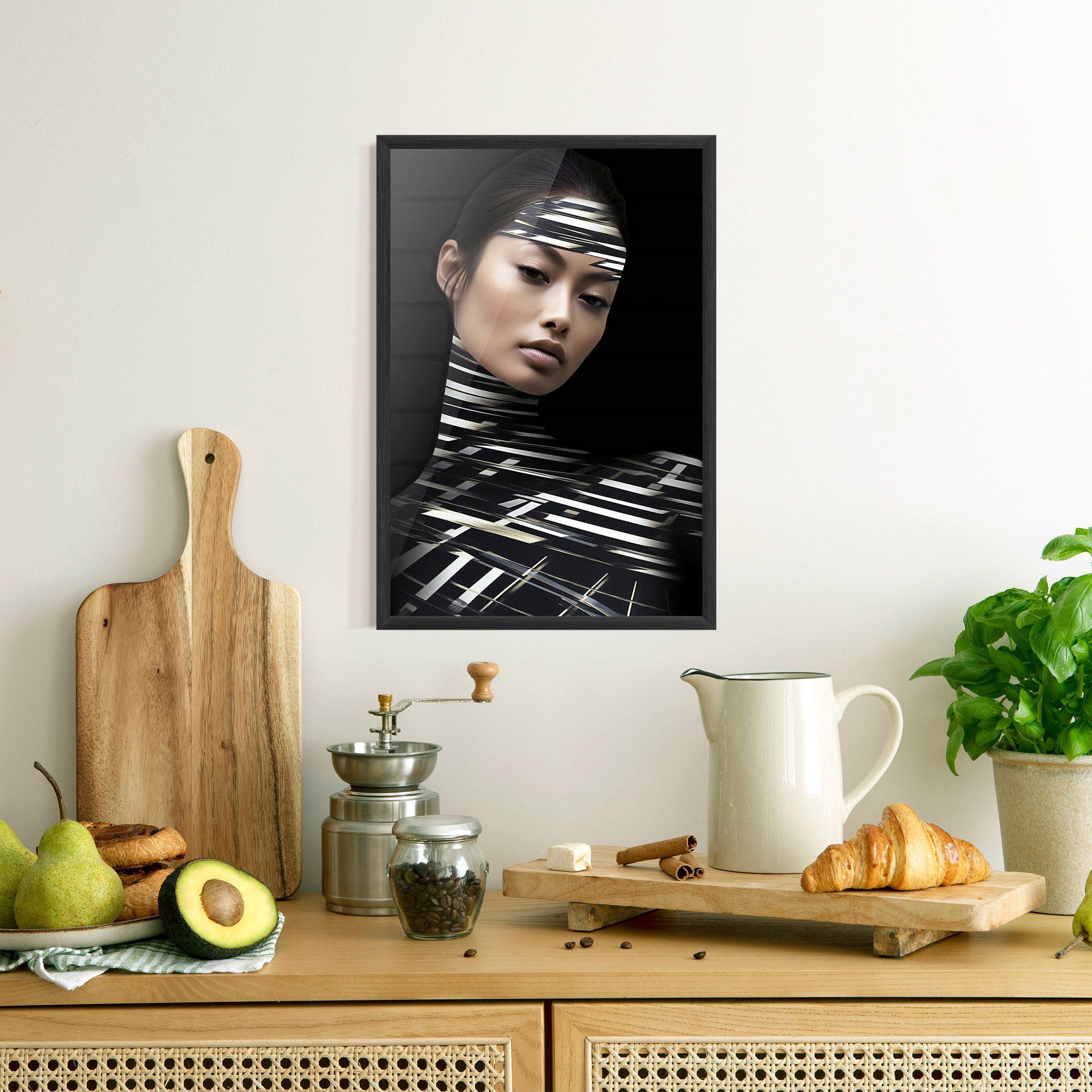 Futuristic Make Up Woman mockup 8